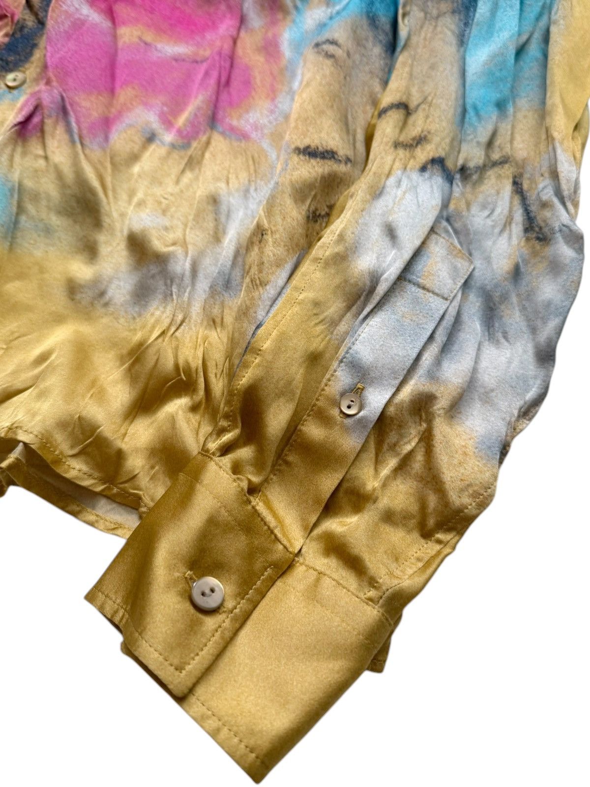 Acne Studios Silky Viscose Printed Abstract Shirt Size US S / EU 44-46 / 1 - 4 Thumbnail
