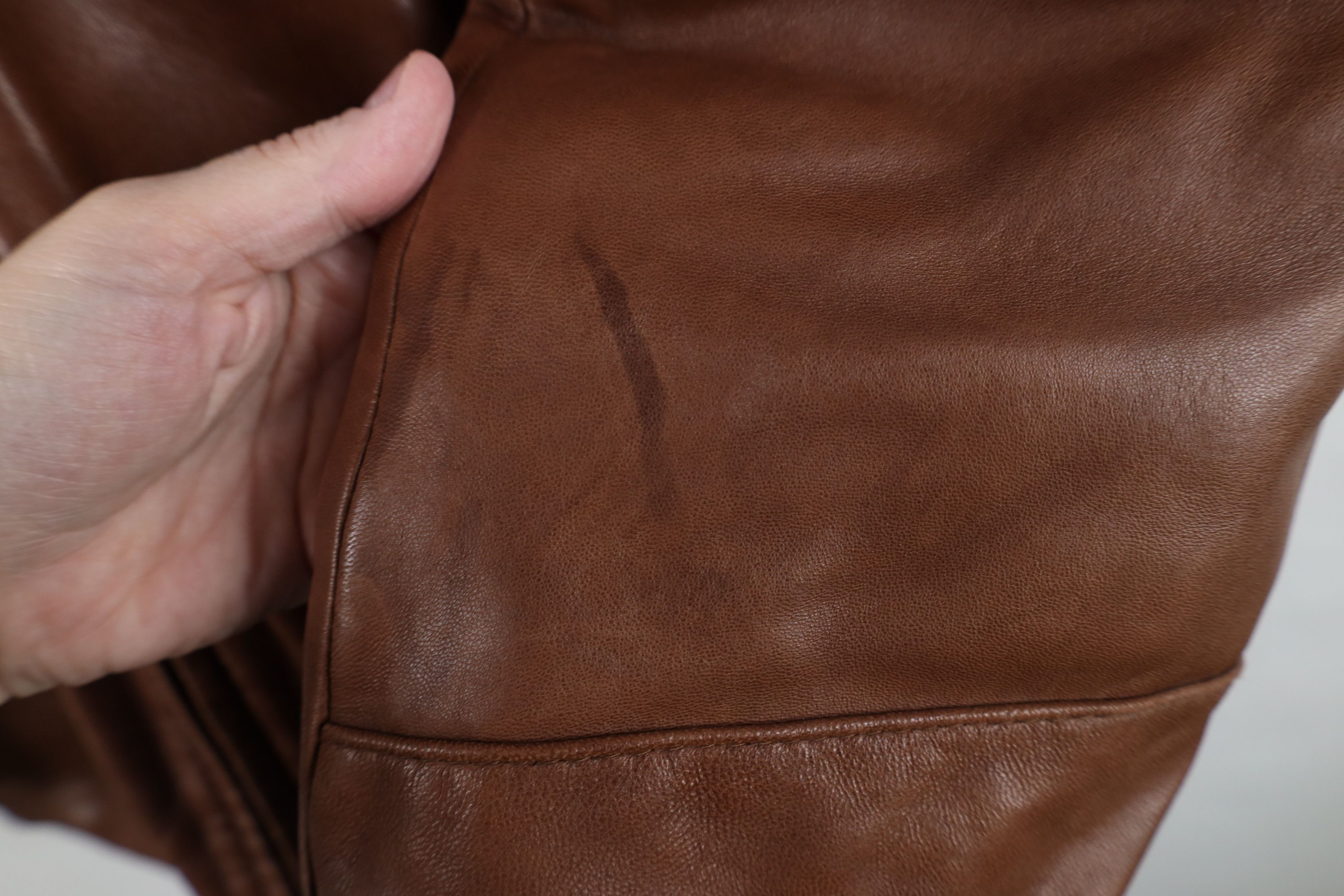 Vintage Vintage 90s Y2K Streetwear Lined Soft Leather Jacket Brown Size US M / EU 48-50 / 2 - 4 Thumbnail