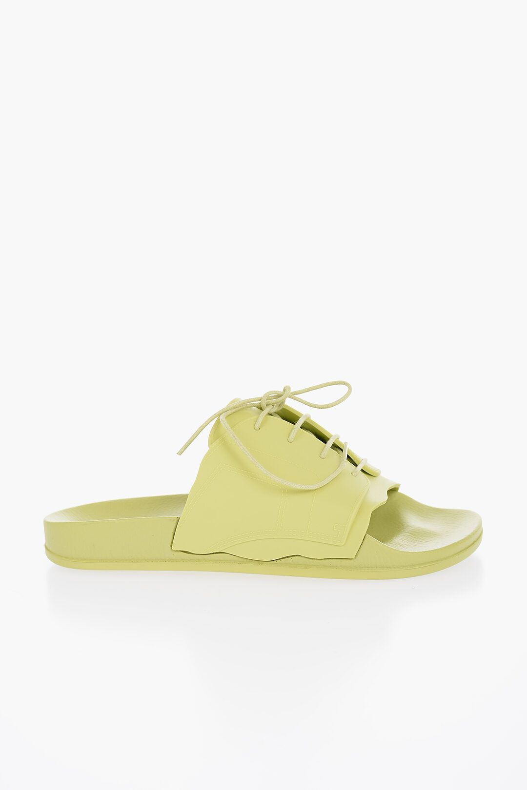 Maison Margiela og1mm1224 Rubber Slides in Acid Green Size US 5 / IT 35 - 1 Thumbnail