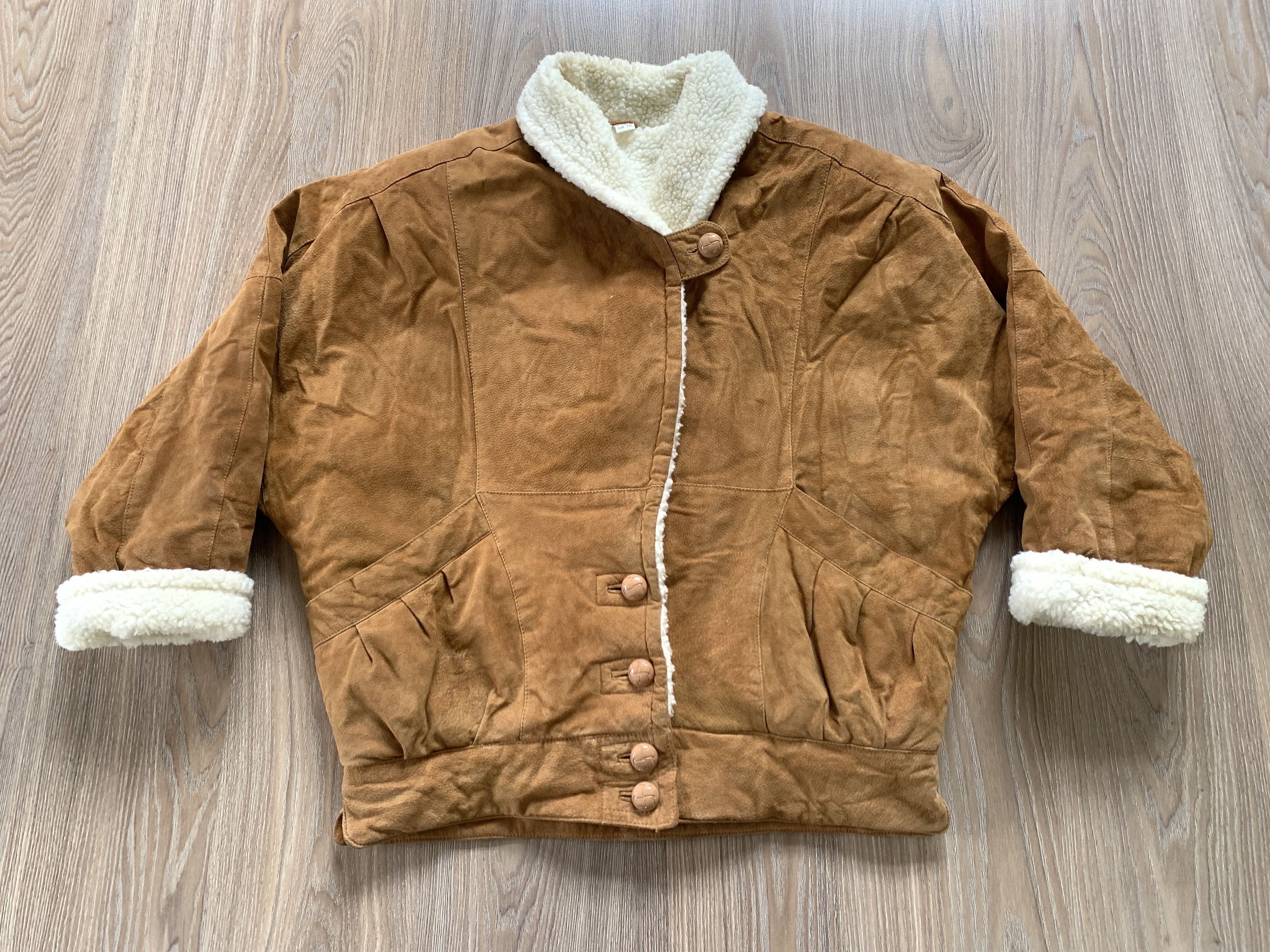 Other Women's Echtes Leder Sherpa Sheepskin Coat Jacket Size XL / US 12-14 / IT 48-50 - 3 Thumbnail