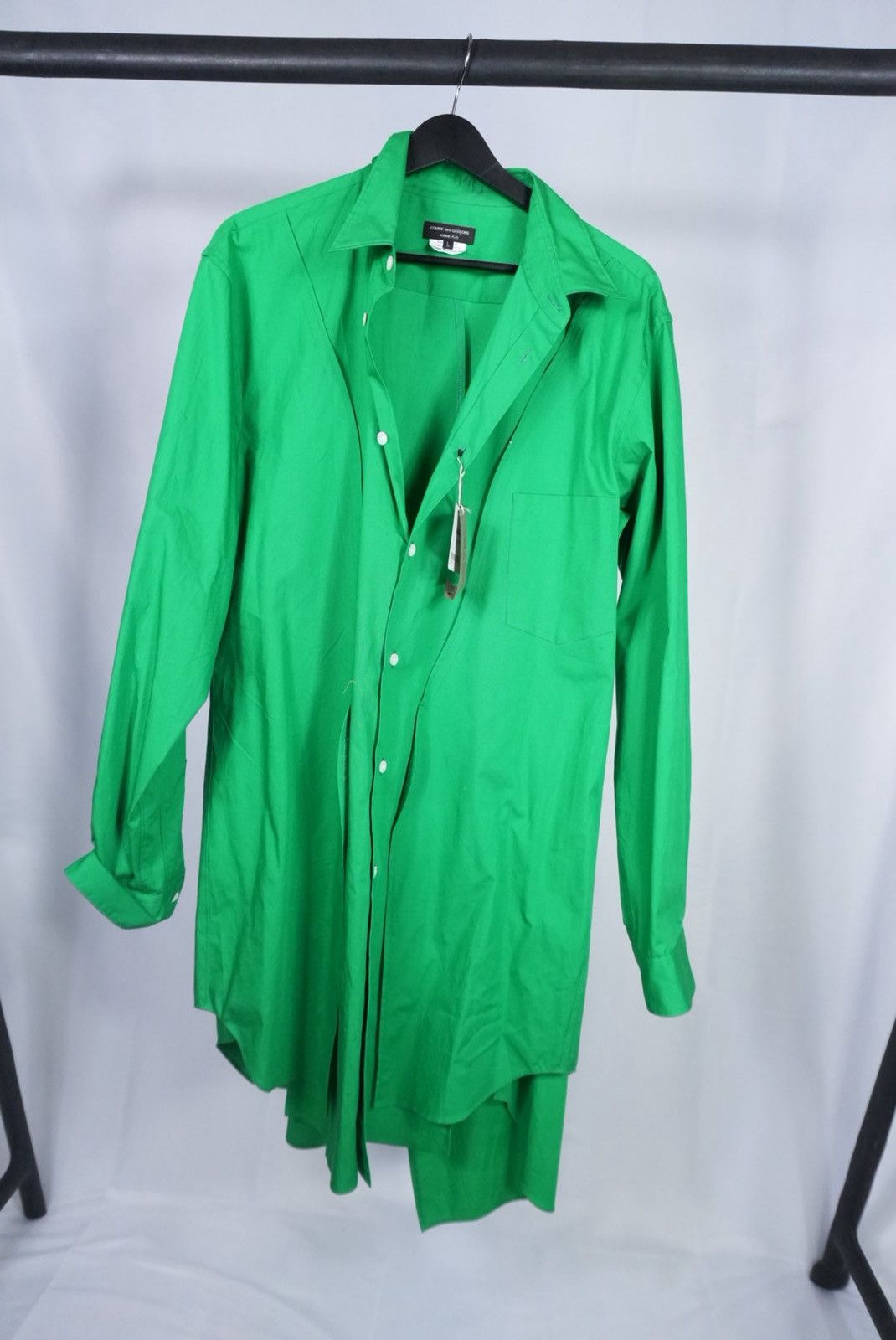 Comme des Garcons COMME des GARÇONS Homme Plus Green Long Shirt Size US L / EU 52-54 / 3 - 2 Thumbnail