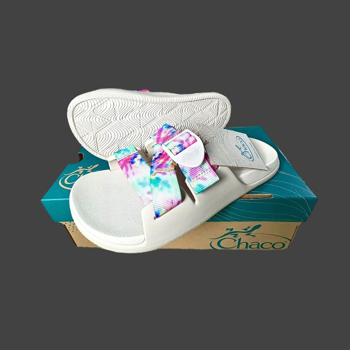 Chaco Chaco Women’s Chillos Tie Dye Slide Multicolor Sandals Sz 7 Size US 7 / IT 37 - 6 Thumbnail