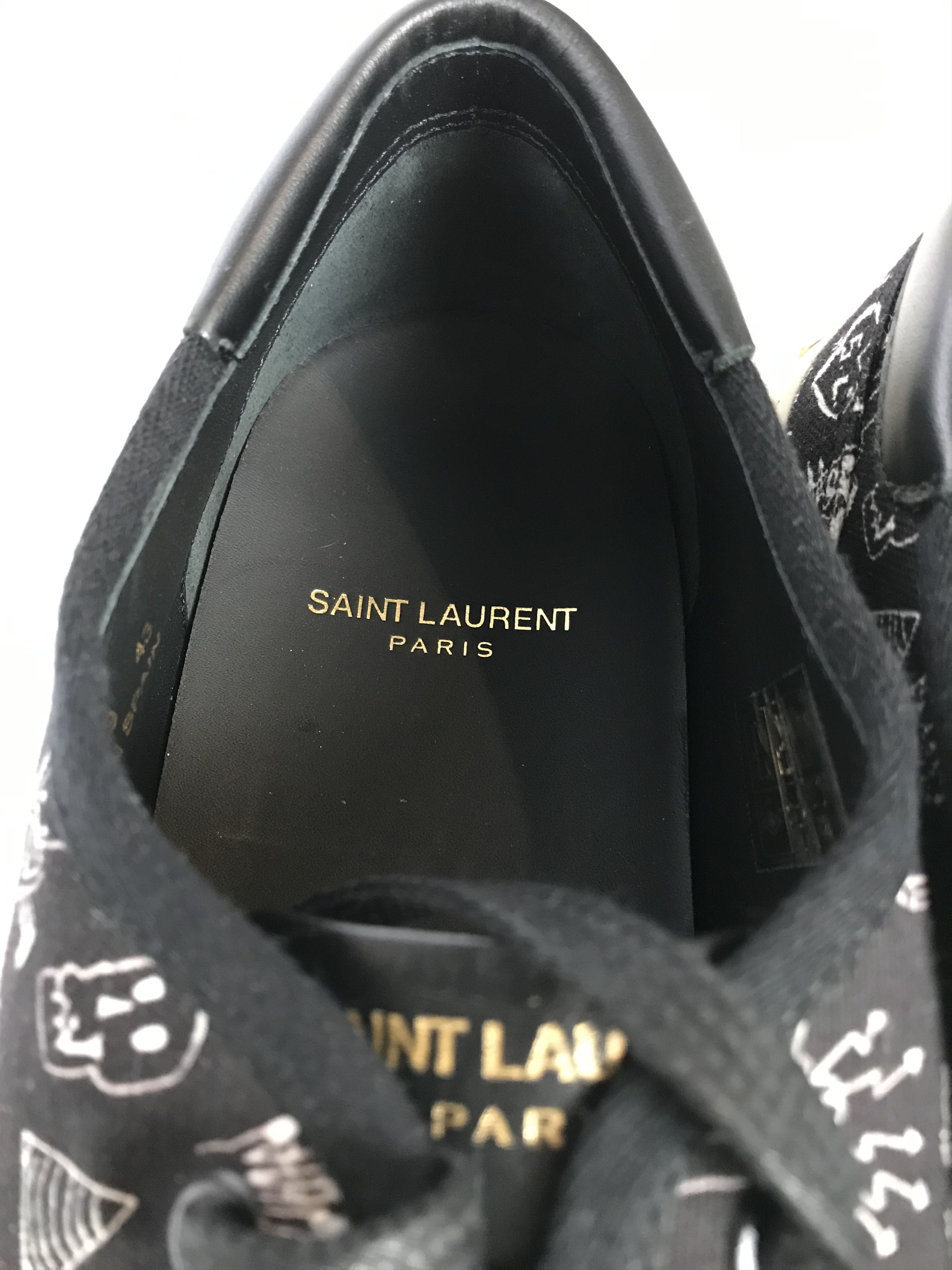 Saint Laurent Paris Saint Laurent Black Low Top Sneaker Size US 10 / EU 43 - 8 Thumbnail