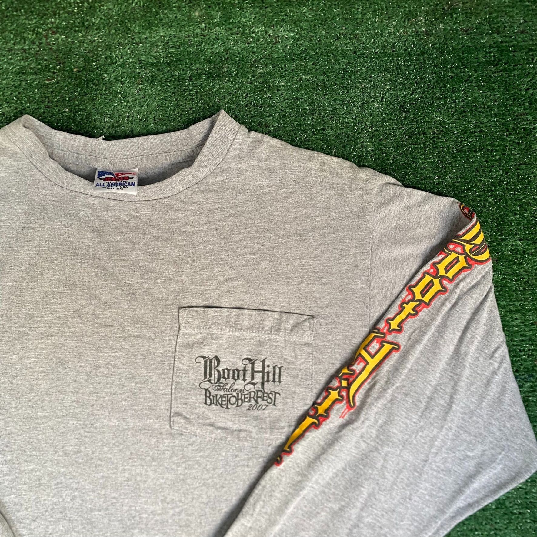 Vintage Vintage Y2K Boot Hill Saloon Shirt Motorcycle Biker Punk Tee Size US M / EU 48-50 / 2 - 6 Thumbnail