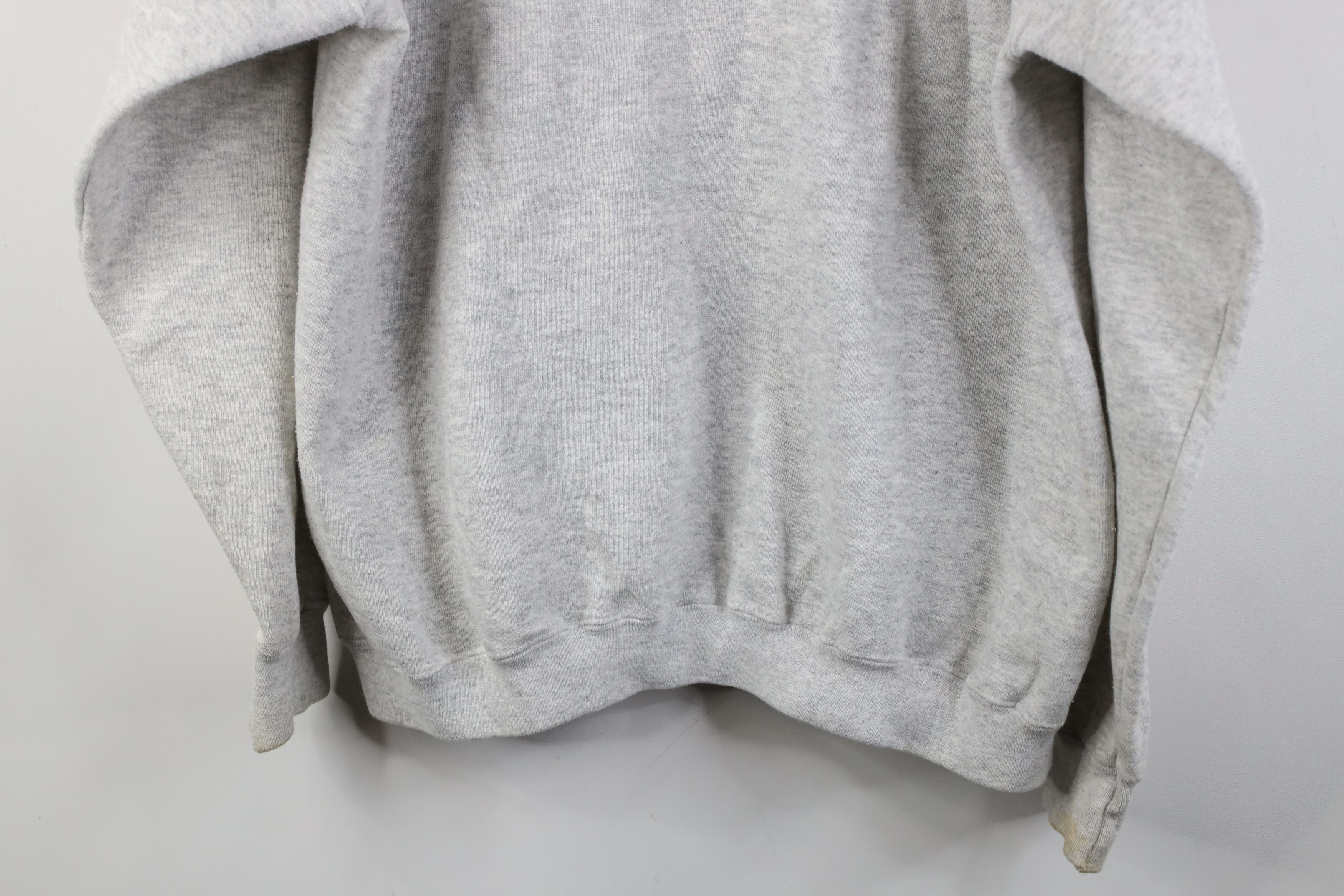 Vintage Vintage 90s Streetwear Hoodie Sweatshirt Heather Gray USA Size US L / EU 52-54 / 3 - 16 Thumbnail
