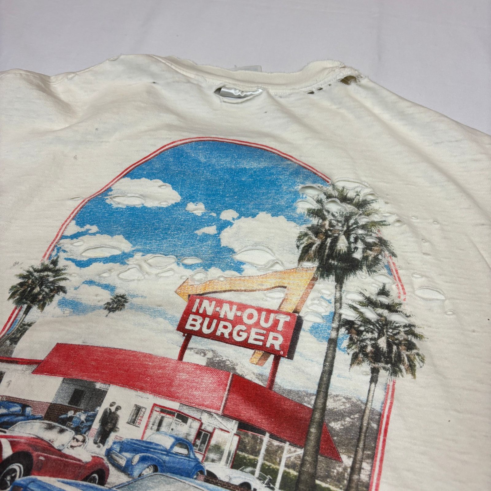 Hanes × Vintage Vintage 1999 In N Out Burger T Shirt Men's XL California Size US XL / EU 56 / 4 - 12 Thumbnail