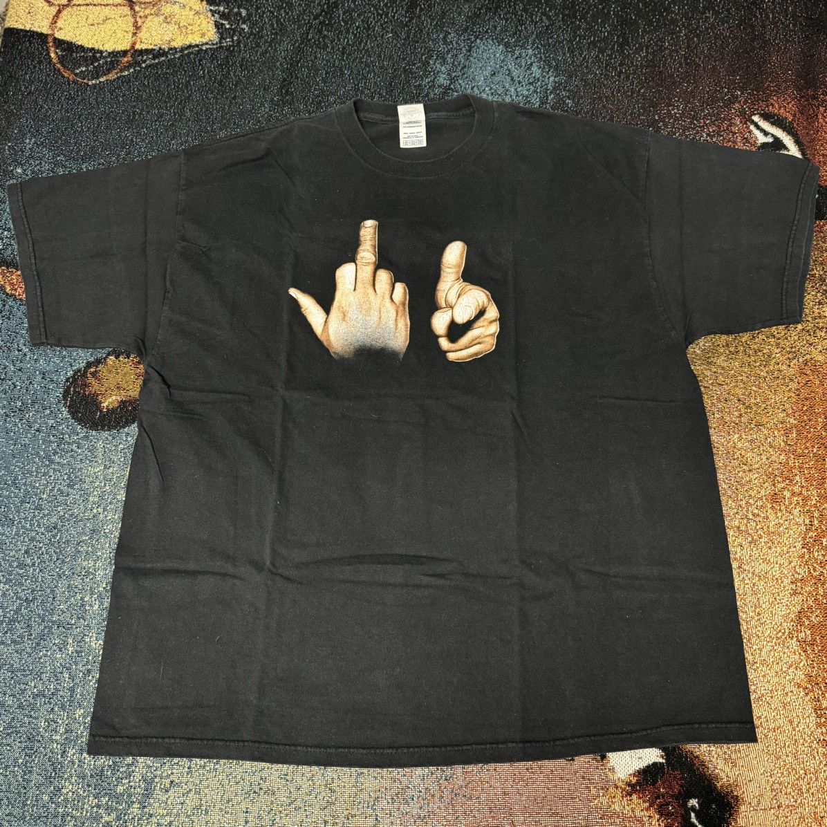 Asap Rocky × Vintage Asap Rocky Fuck You Hands Tee | Grailed