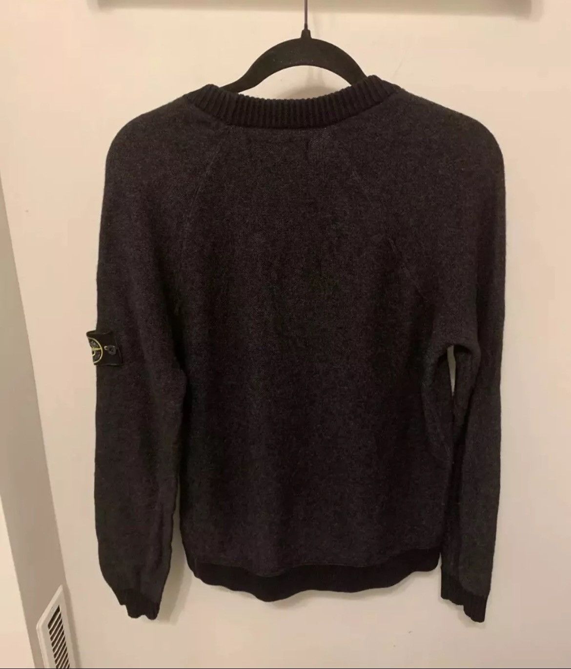 Stone Island Stone Island Wool Sweater Size M Gray and Black Size US M / EU 48-50 / 2 - 2 Thumbnail