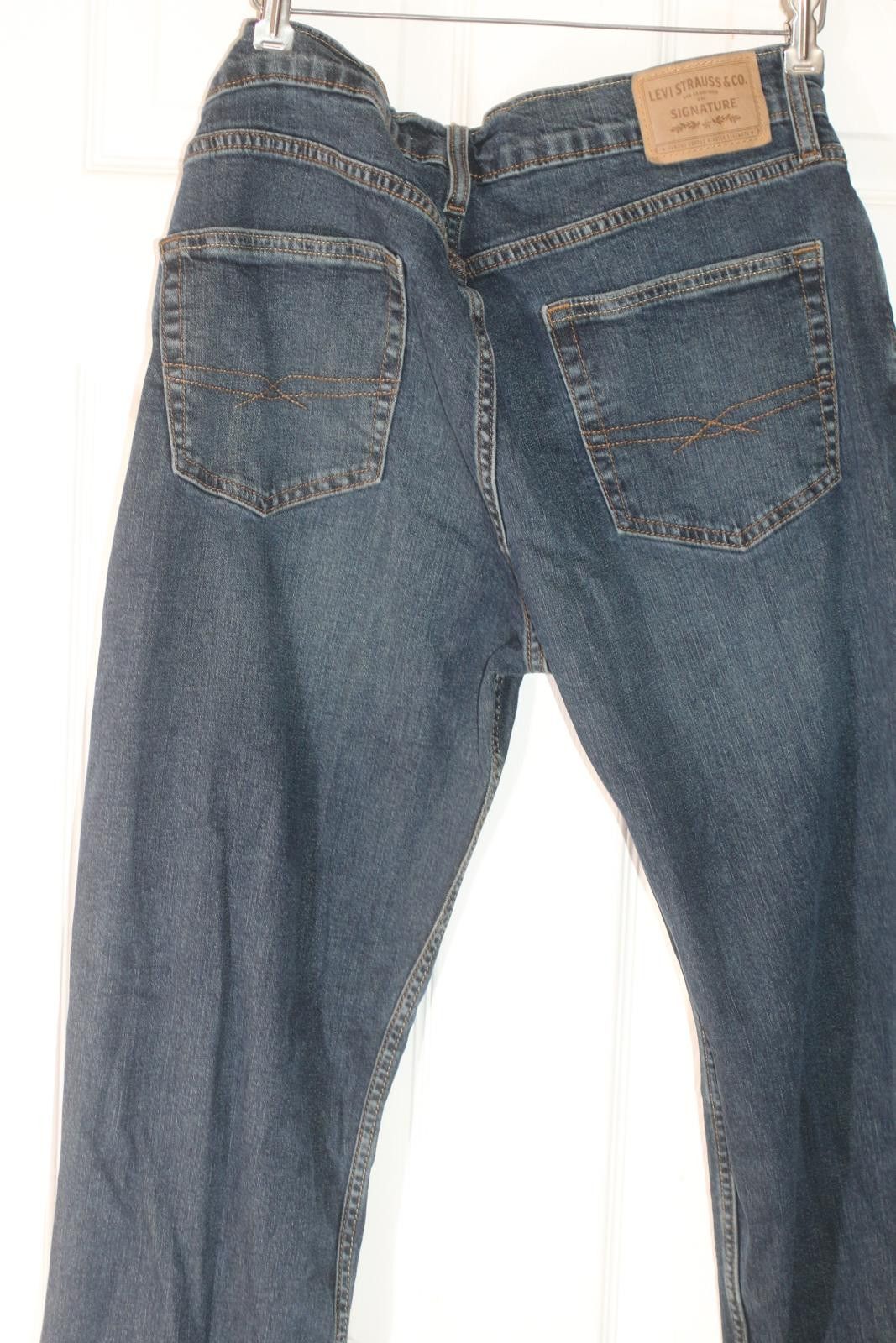 Levi's Levi Strauss Signature Straight Leg Jeans Dark Blue W34 L34 Size 34" / US 12 / IT 48 - 9 Thumbnail