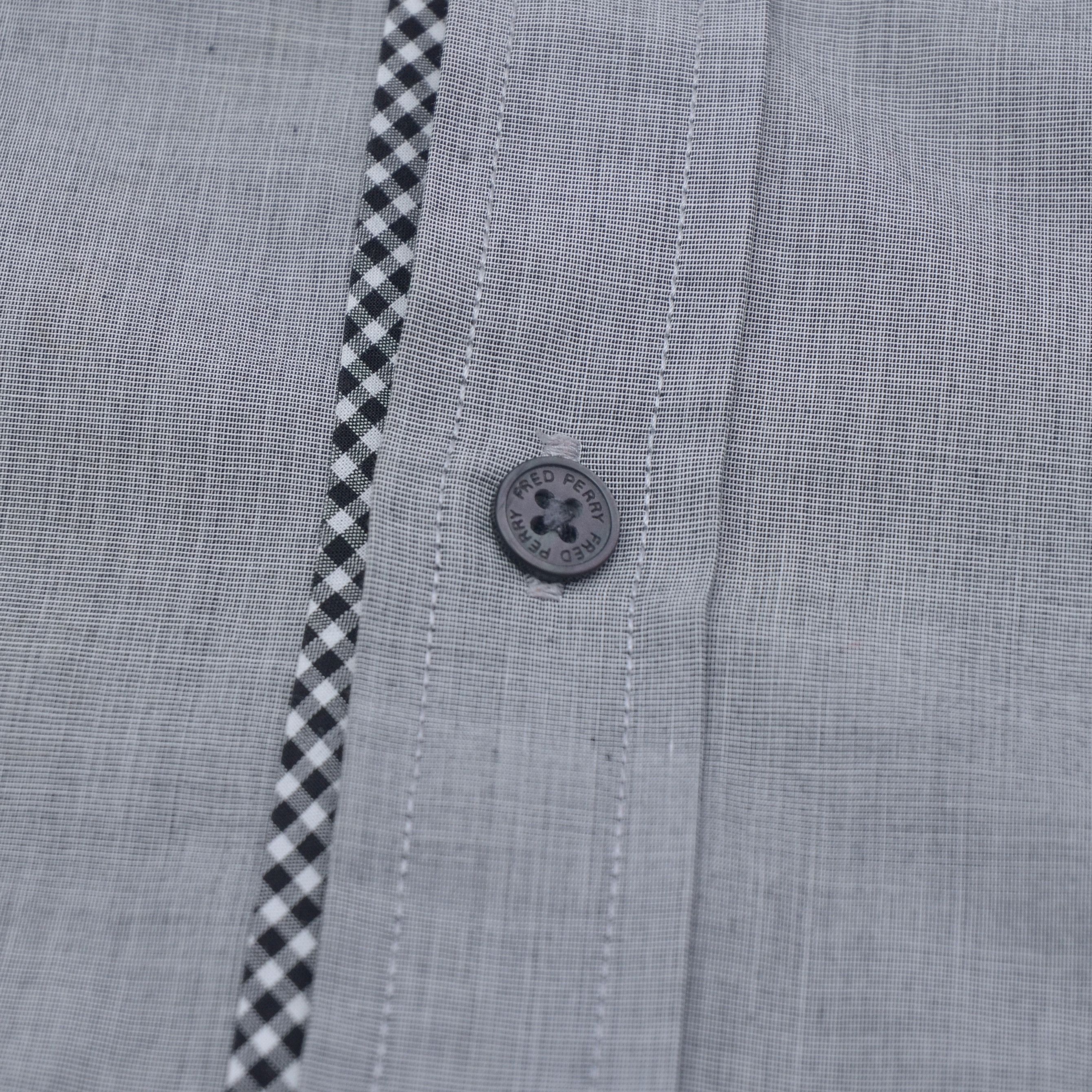 Fred Perry Fred Perry Shirt Medium Gray Check Short Sleeve Casual Size US M / EU 48-50 / 2 - 5 Thumbnail