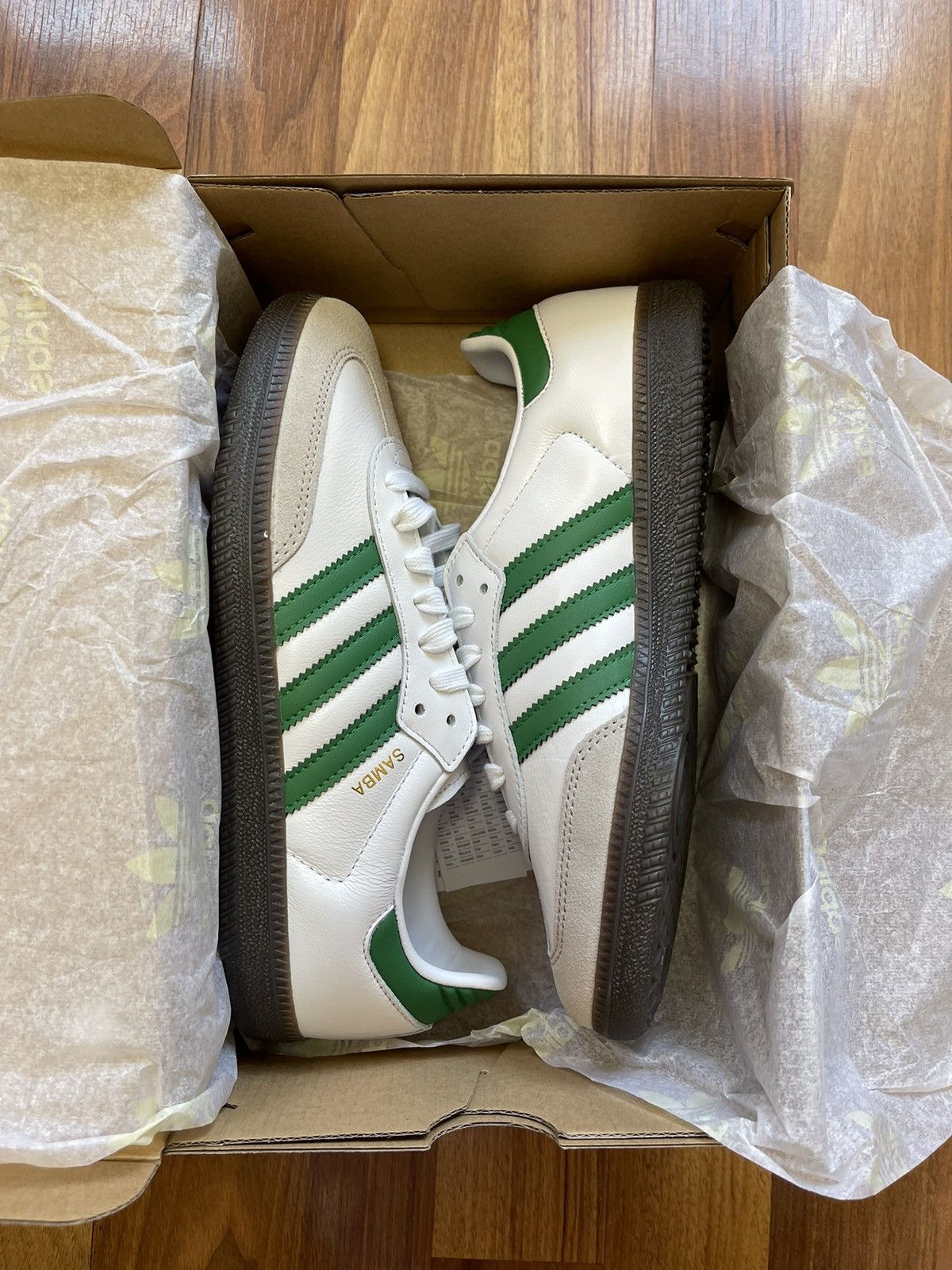 Adidas Adidas Samba Green Sneakers Size 6 Size US 6 / EU 39 - 1 Thumbnail