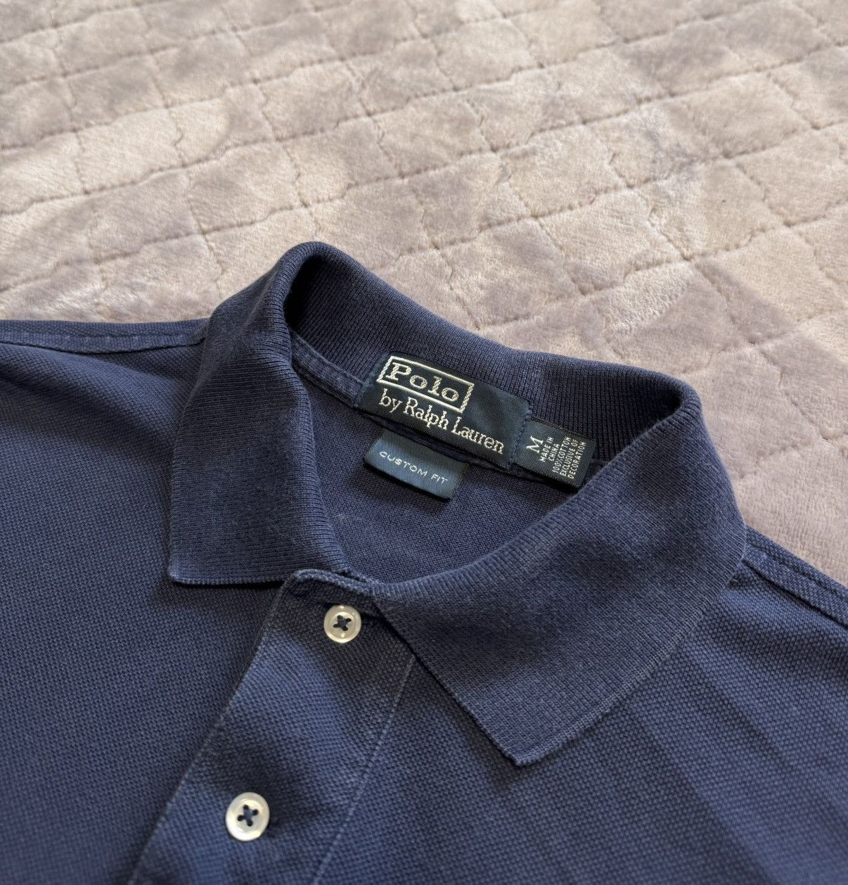 Polo Ralph Lauren × Vintage Vintage Polo Ralph Lauren Classic Navy Polo Shirt Size US M / EU 48-50 / 2 - 5 Thumbnail
