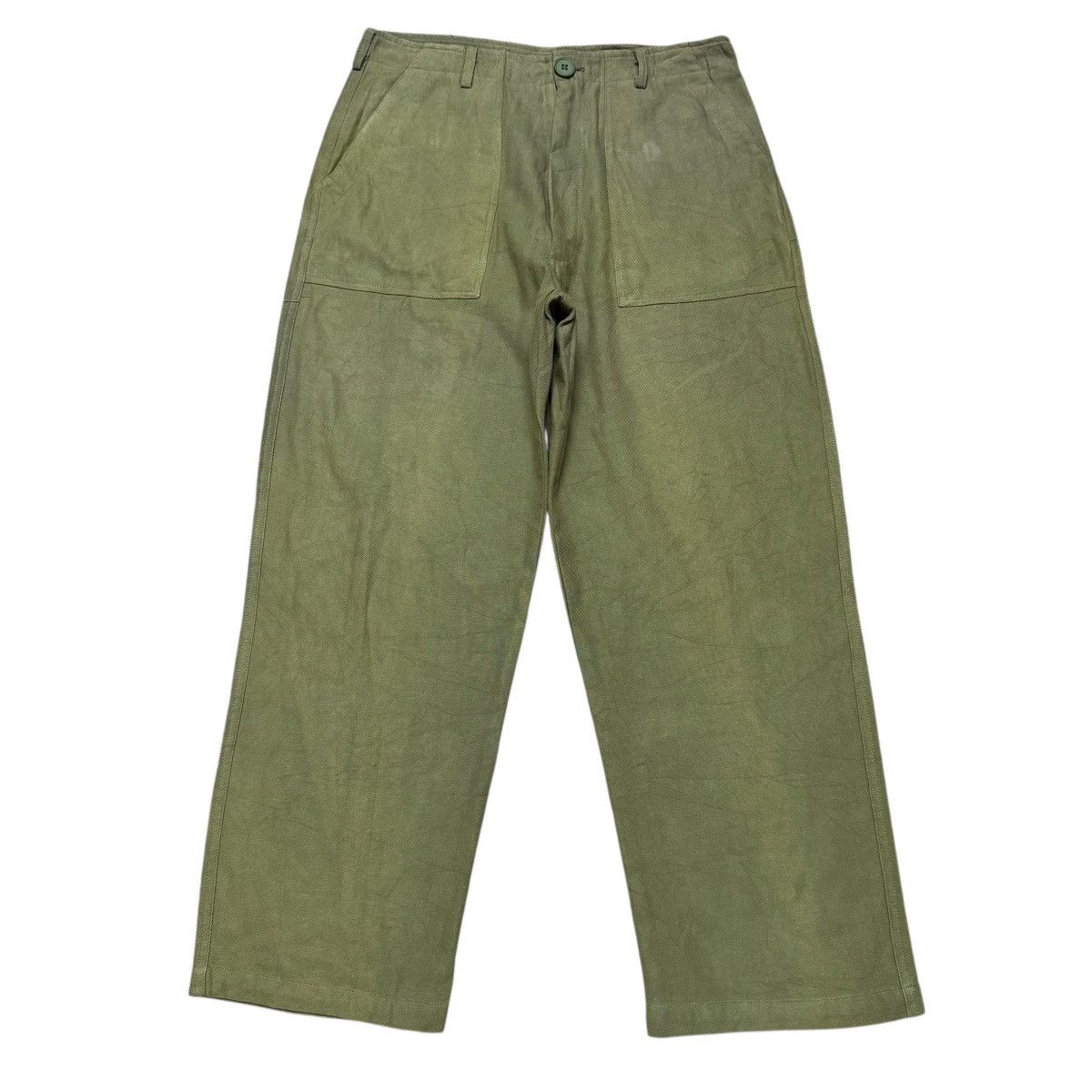 Japanese Brand Broken Base Sunfaded Fatigue Pants Size US 31 - 2 Thumbnail