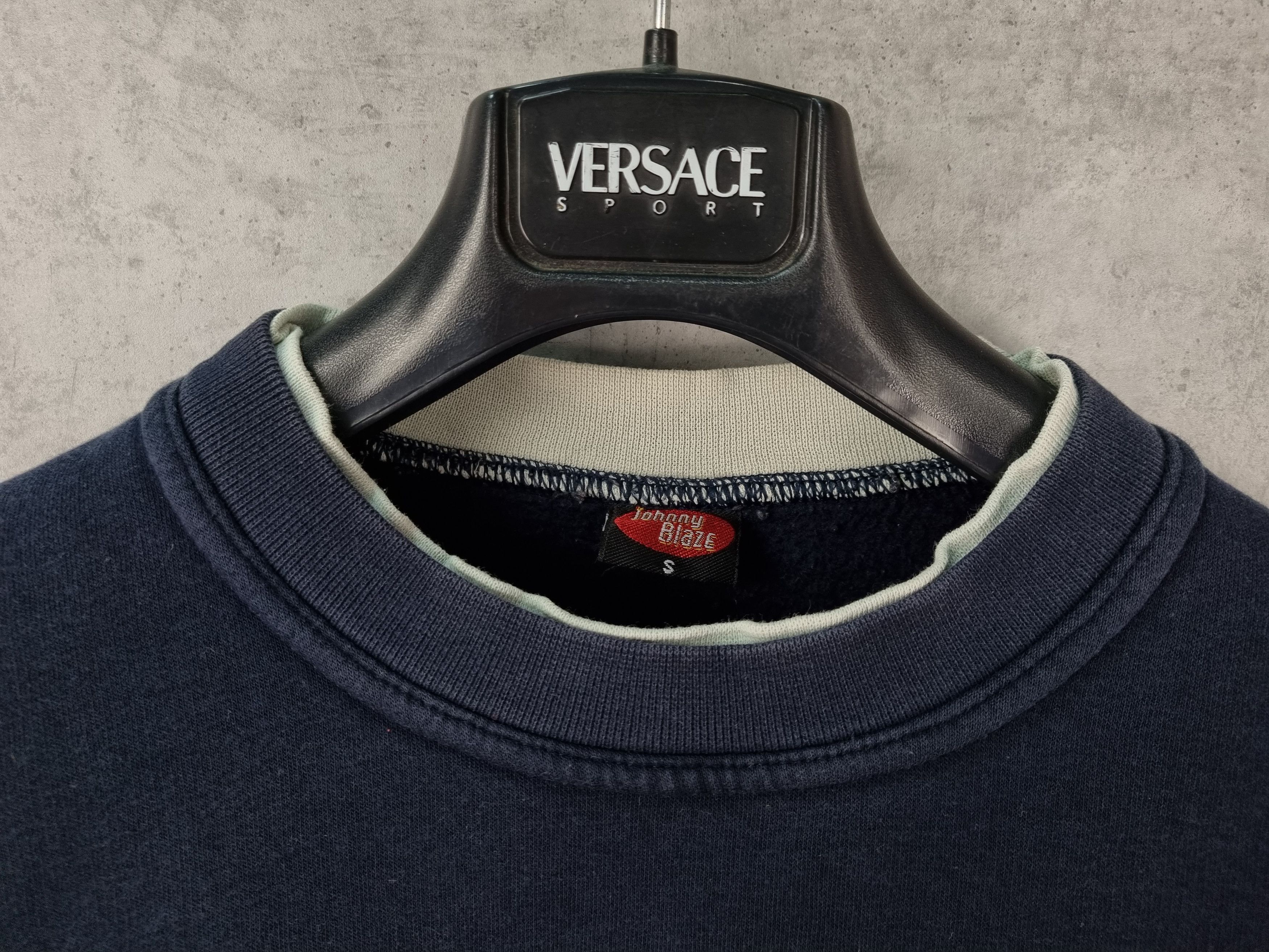 Rap Tees × Vintage Johnny Blaze Vintage Spellout Big Logo Sweatshirt Size US S / EU 44-46 / 1 - 11 Thumbnail