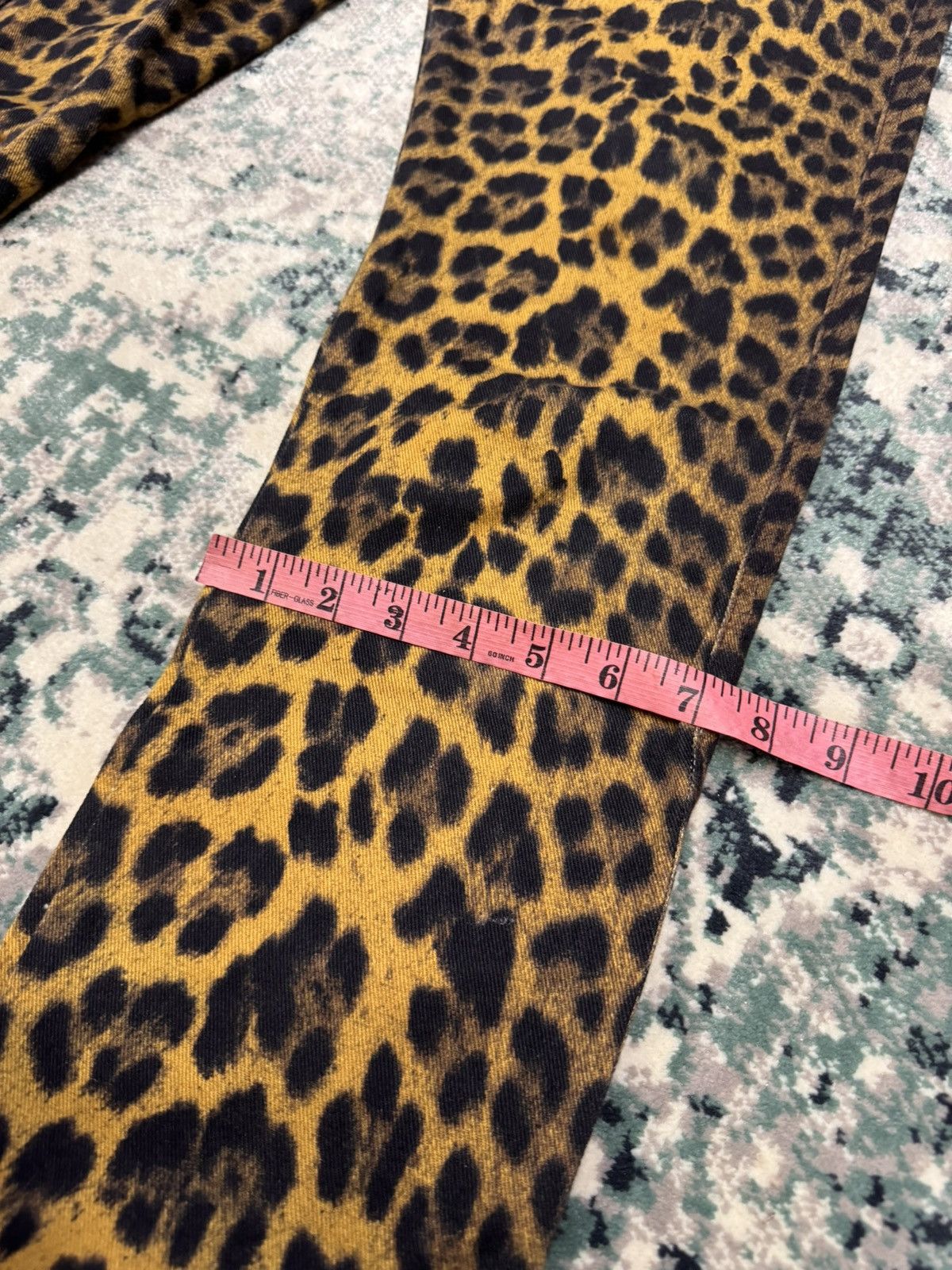 Jean Paul Gaultier GAULTIER JEANS LEOPARD PRINT FULL JEANS PANTS Size US 29 - 7 Thumbnail