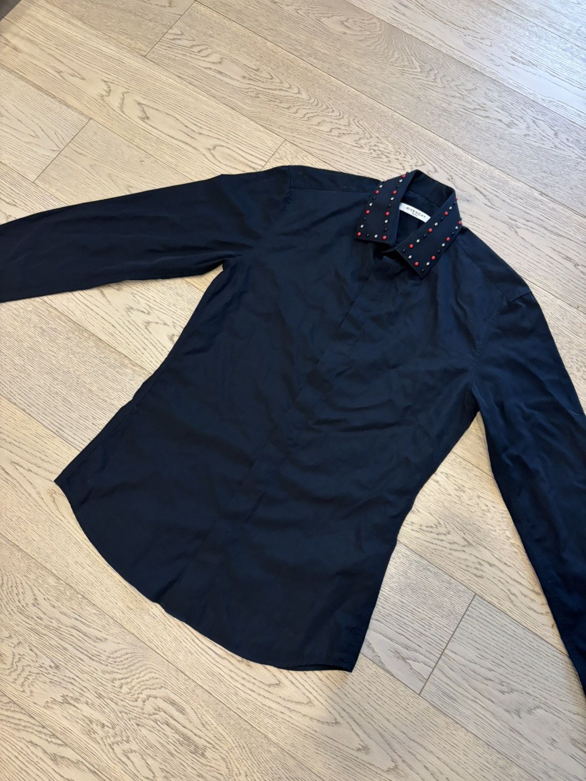 Givenchy Givenchy Studded Collar Long Sleeve Shirt Size 38 Mens Size US M / EU 48-50 / 2 - 13 Thumbnail