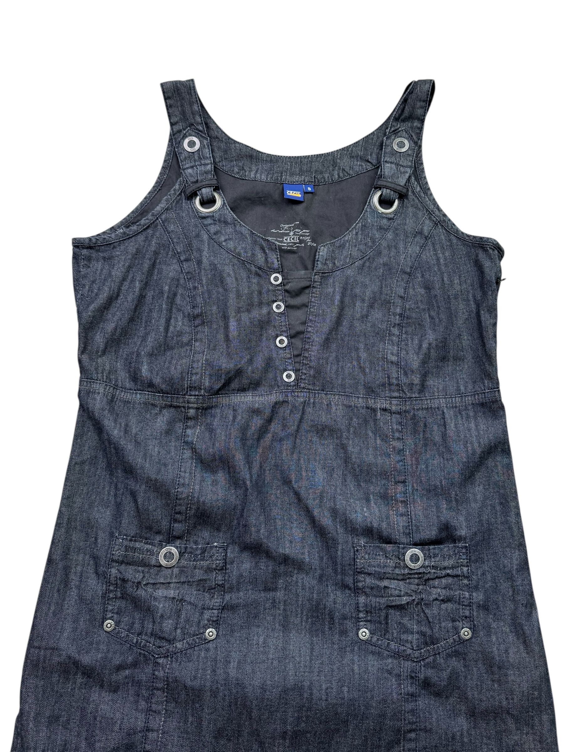 Japanese Brand Vintage Denim Mini Dress W224(V9) Size S / US 4 / IT 40 - 2 Thumbnail