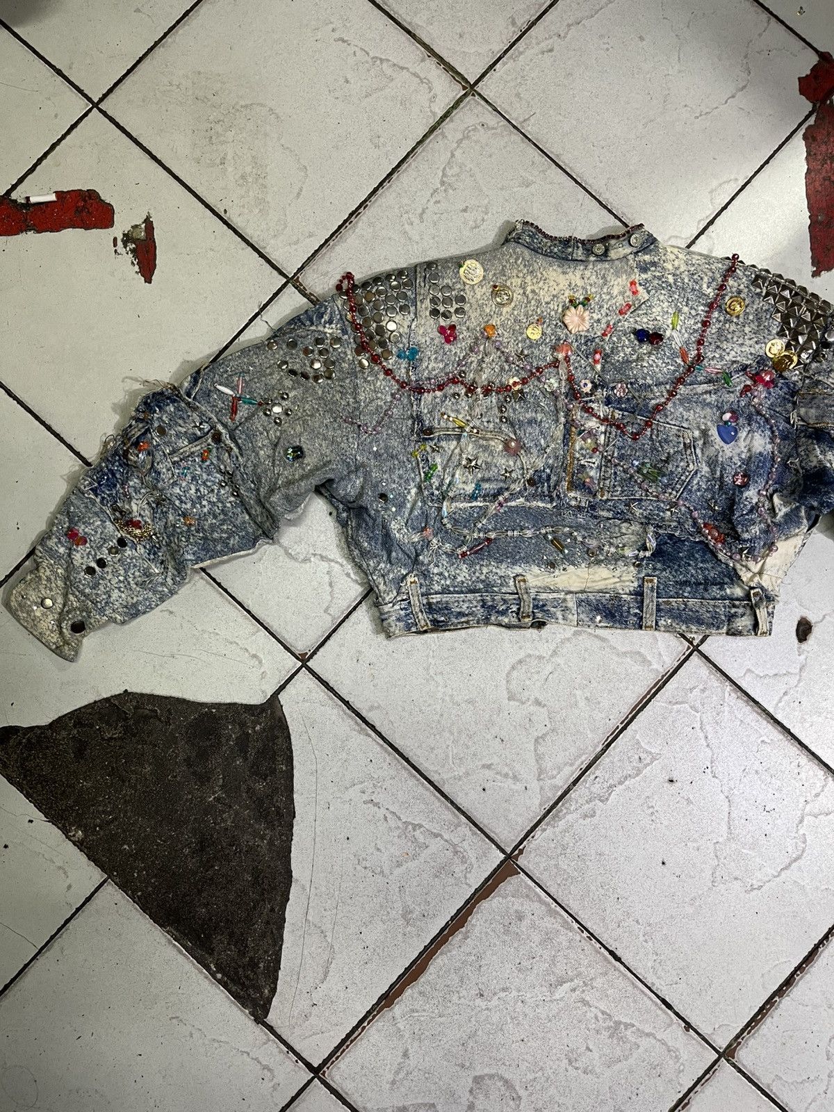 Levi's 🔥🔥🔥 Very Rare Levis Patchwork X Tony Alamo Denim Jacket Size US S / EU 44-46 / 1 - 13 Thumbnail