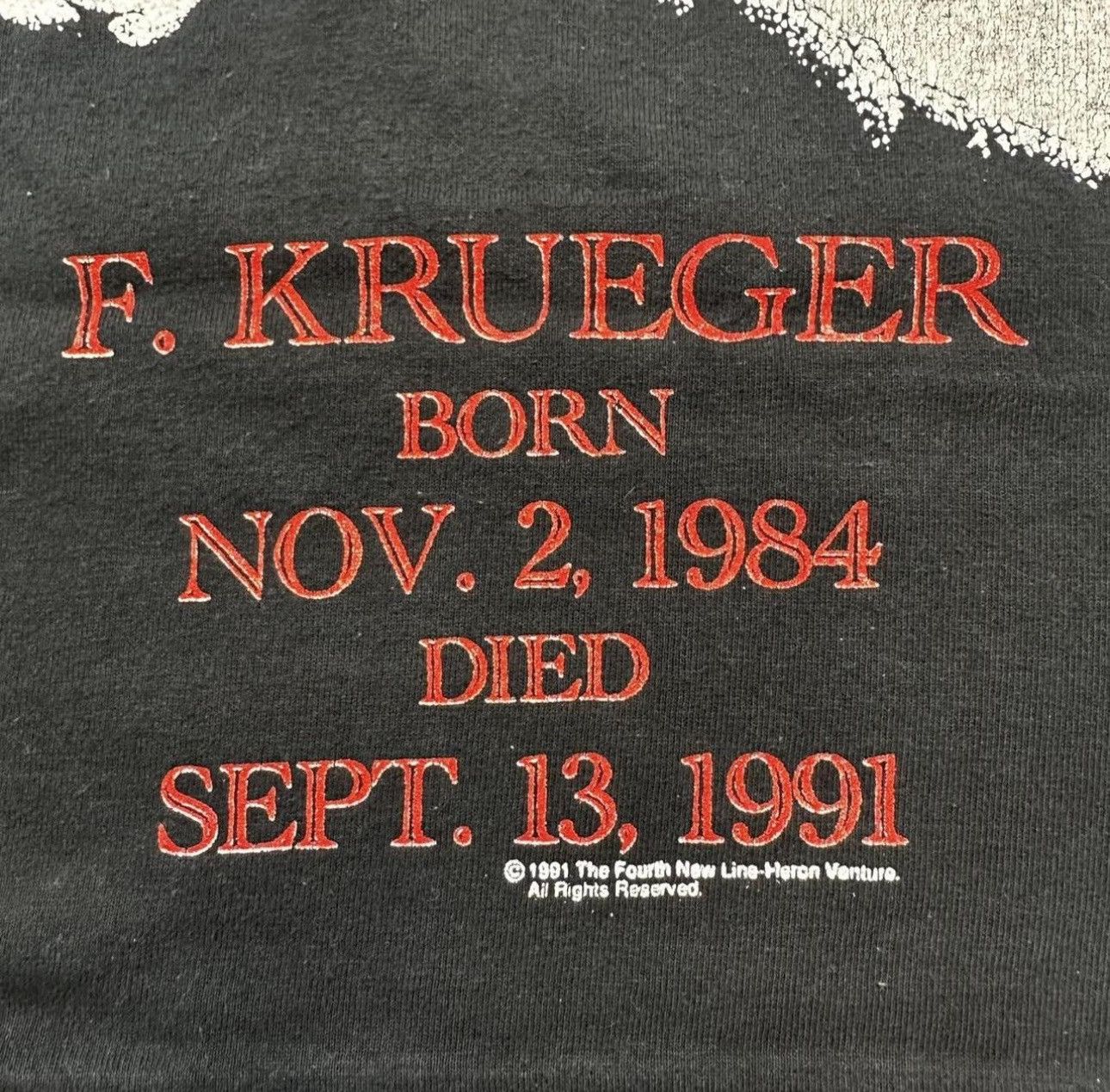 Vintage 1991 Freddy Krueger single stitch tee Size US M / EU 48-50 / 2 - 3 Thumbnail