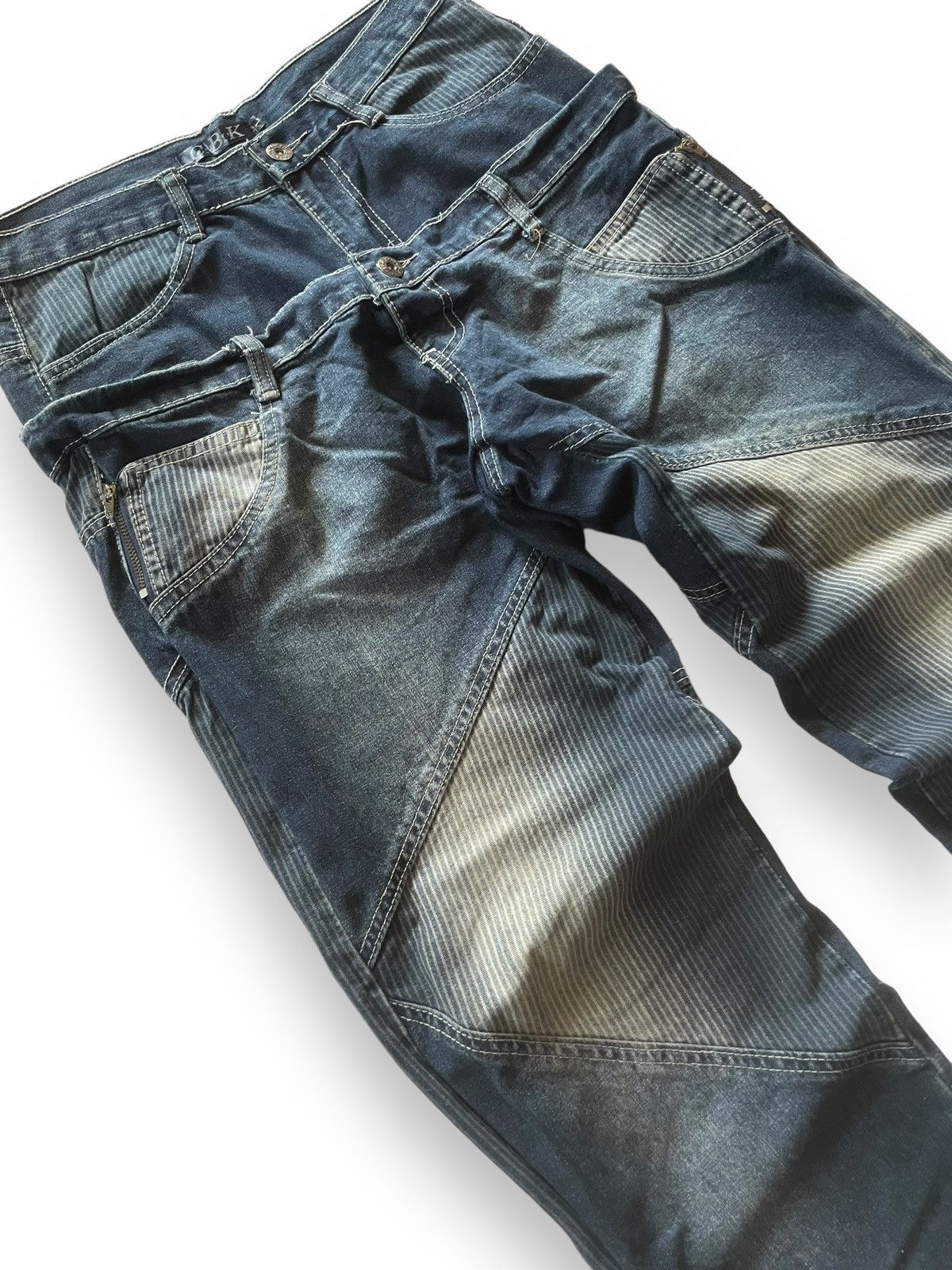 If Six Was Nine × Junya Watanabe Dolce & Gabanna Junyawatanabe Style Double Waist Baggy Jeans Size US 30 / EU 46 - 6 Thumbnail