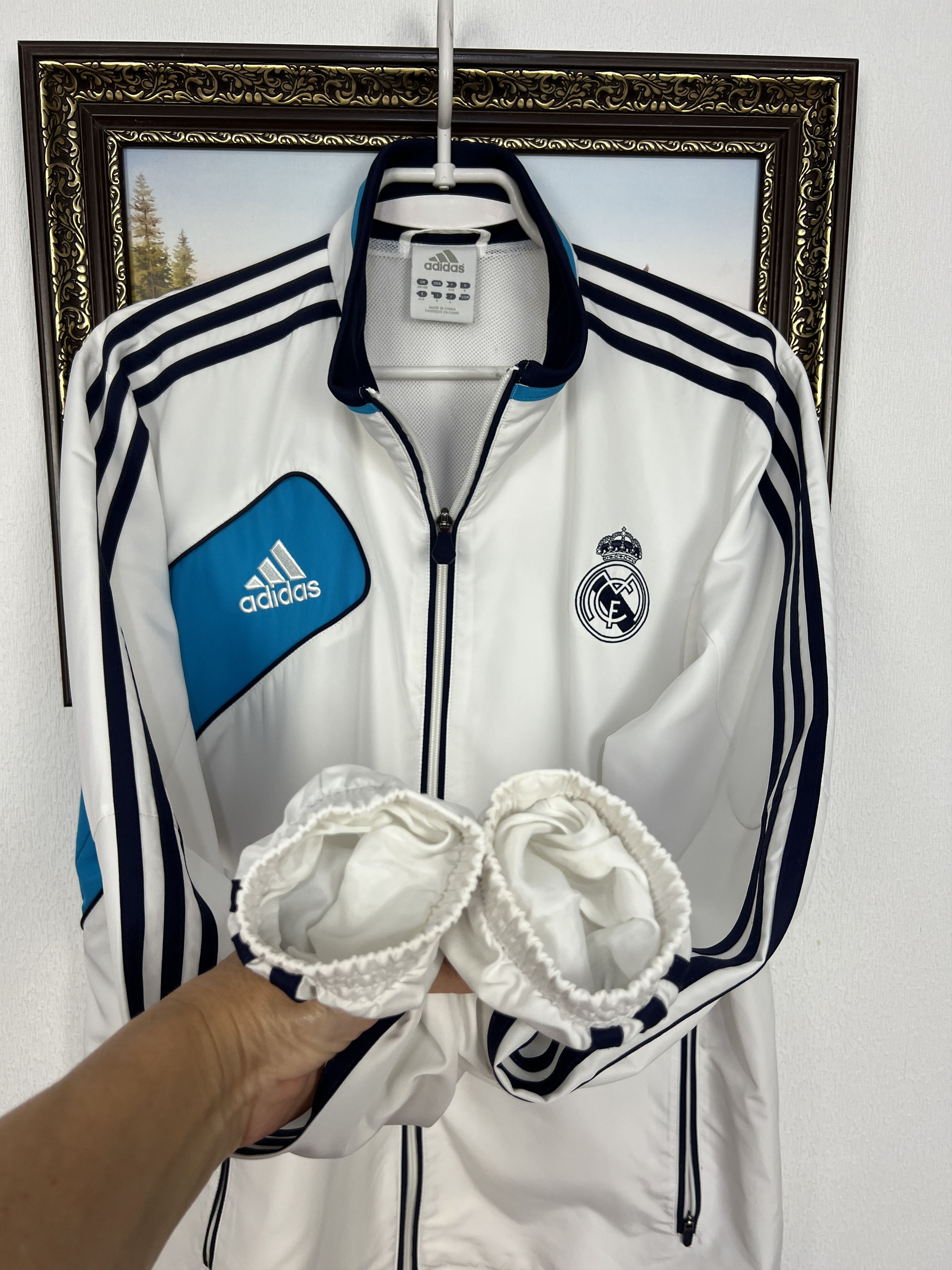 Adidas Vintage Adidas Real Madrid Football Jacket Soccer Track Top Size US M / EU 48-50 / 2 - 6 Thumbnail