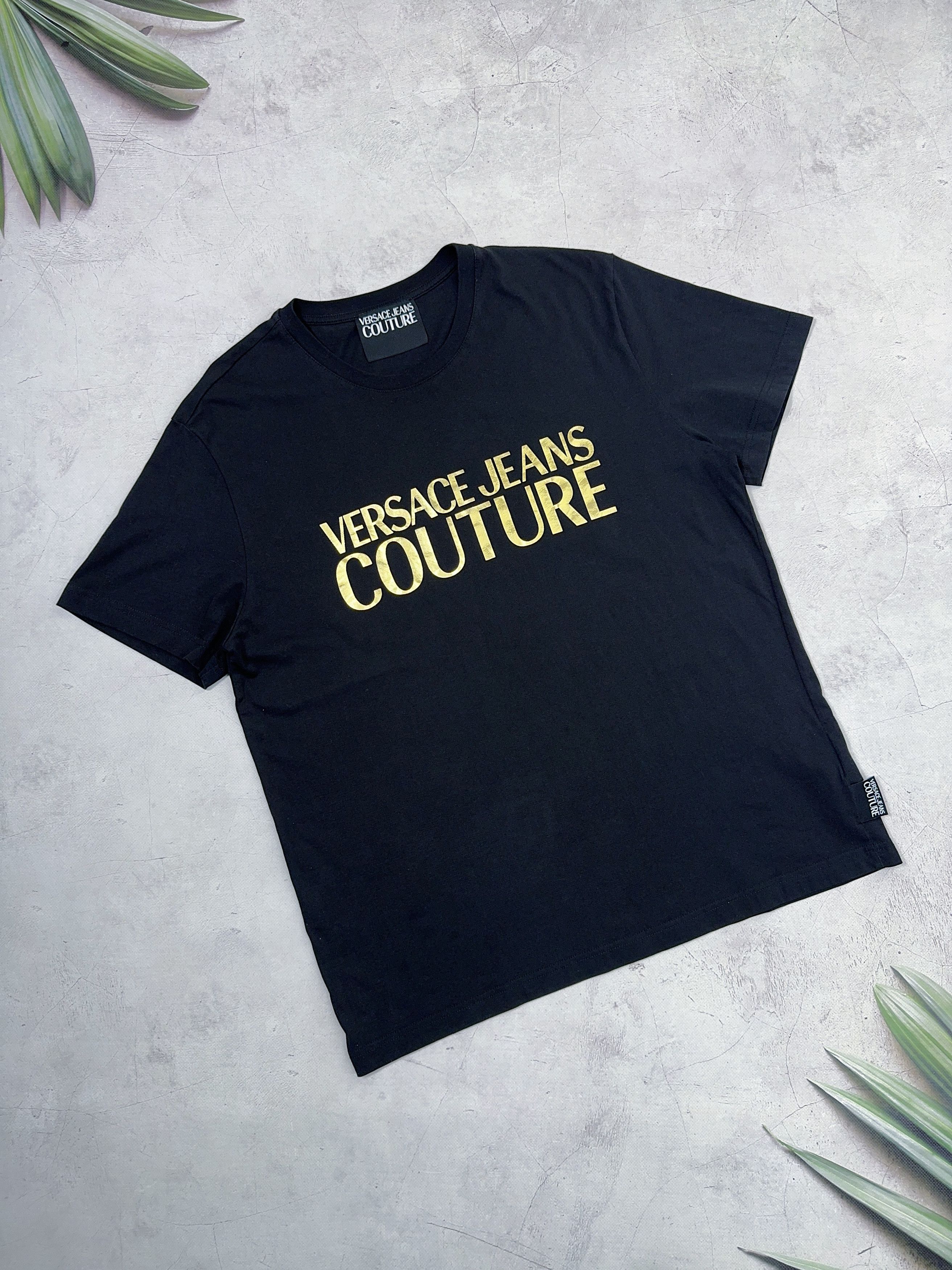 Versace × Versace Jeans Couture Versace Jeans Couture T-Shirt Gold Big Logo Size US M / EU 48-50 / 2 - 1 Thumbnail