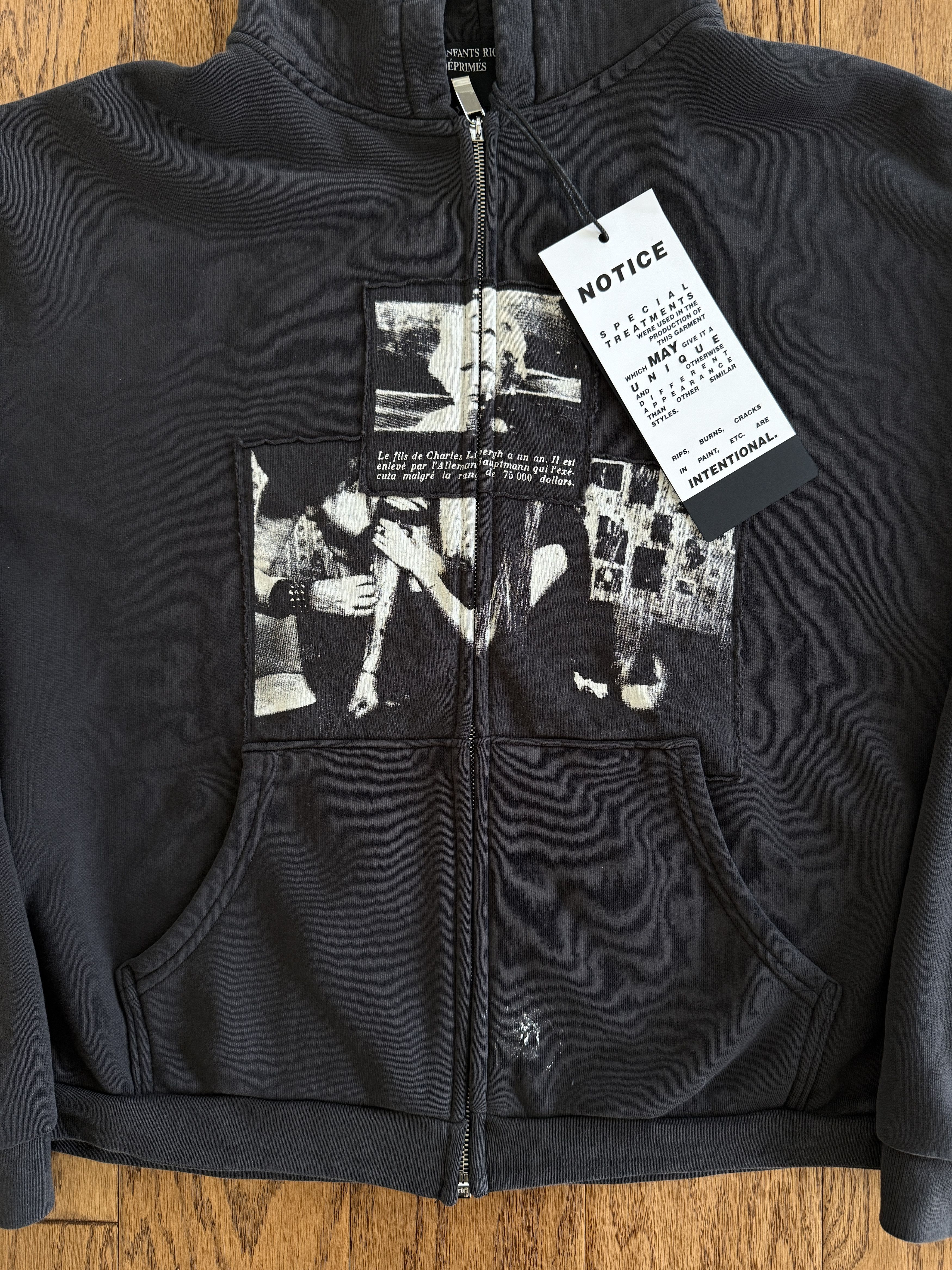 Enfants Riches Deprimes × Maxfield Los Angeles ERD x Maxfield Assemblage 4.5 Year War Zip Up Hoodie Size US M / EU 48-50 / 2 - 3 Thumbnail