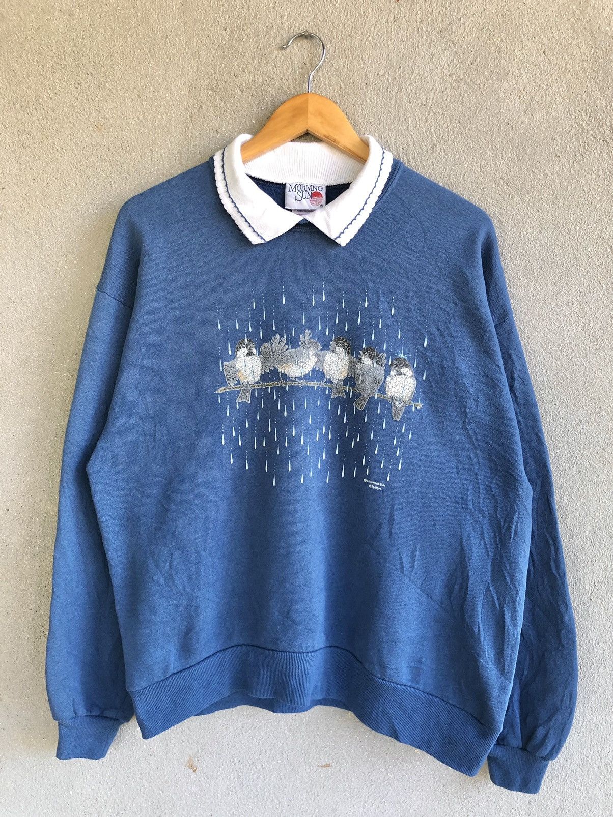 Jerzees × Vintage Vintage 90s Morning Sun Jerzees birds bathe in rainwater Size US L / EU 52-54 / 3 - 1 Thumbnail