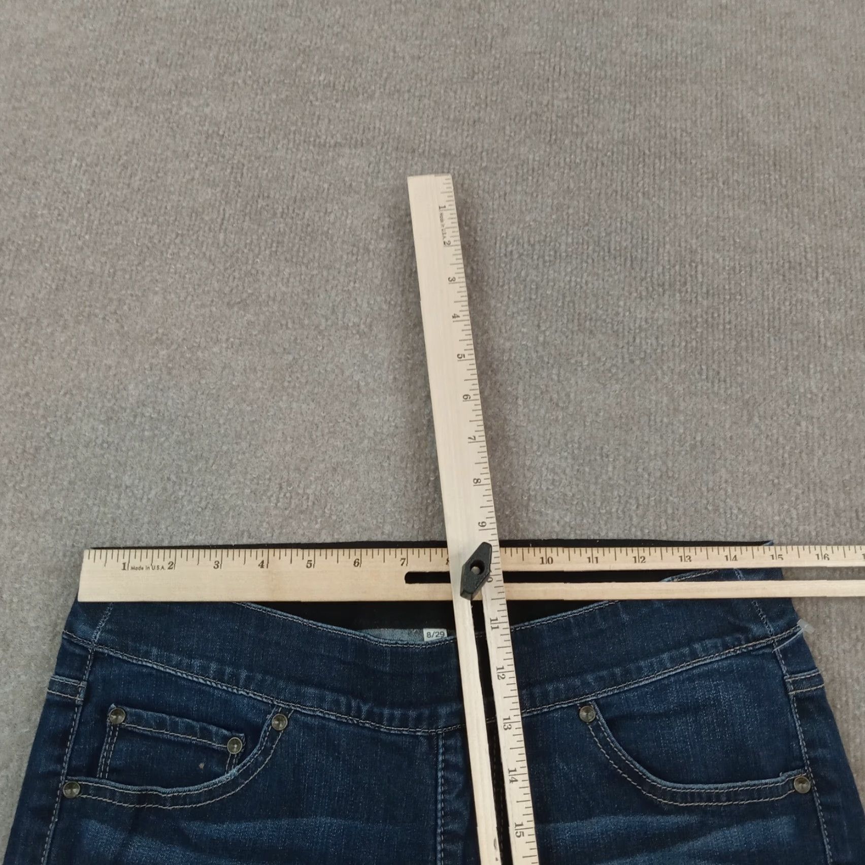 AG Jeans Jag Jeans High Rise Skinny Blue Elastic Waist Womens 8/29 Size 30" / US 8 / IT 44 - 4 Thumbnail