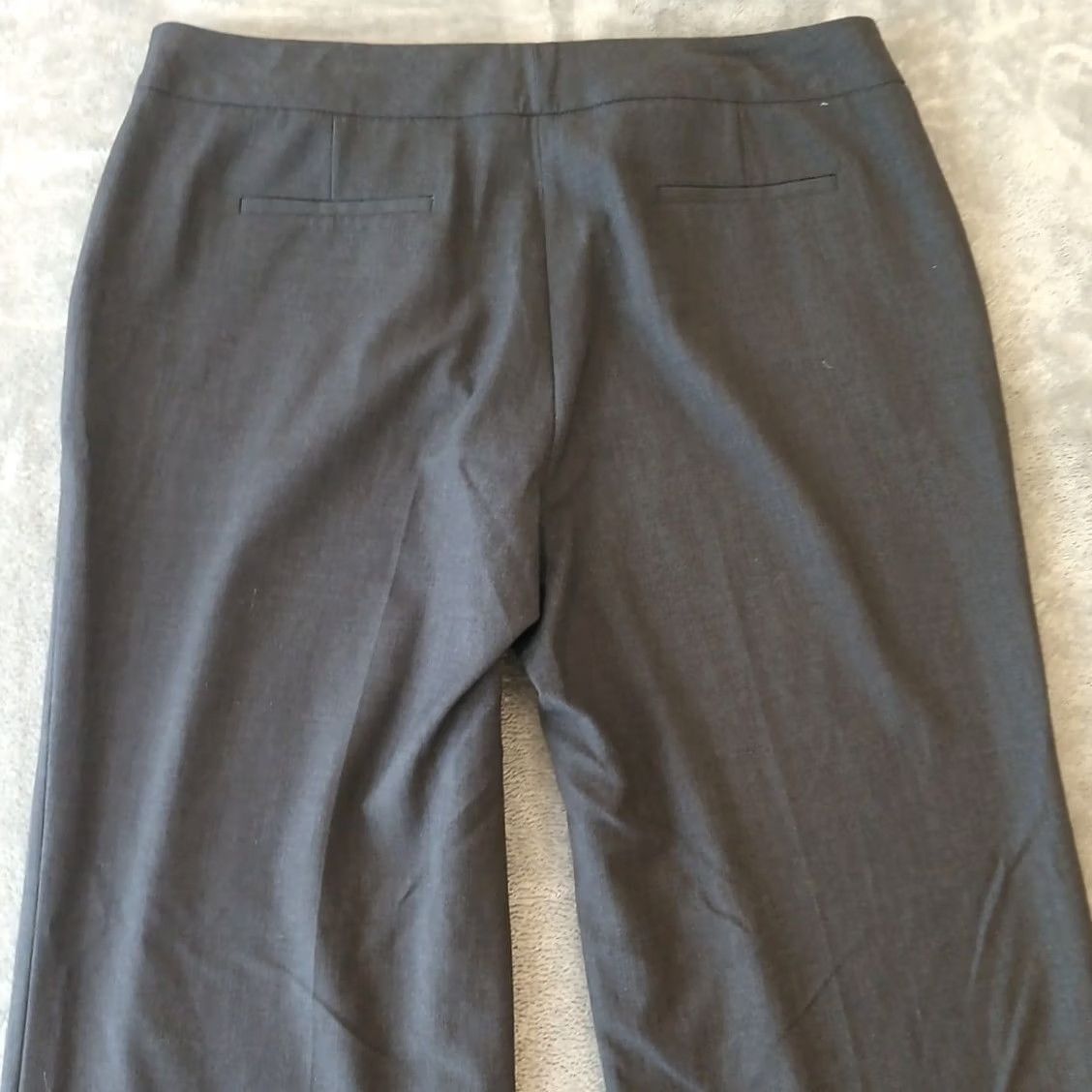 Calvin Klein Calvin Klein Dress Pants Womens Size 14 Gray High Rise Flat Front Pockets 38x32 Straight Inseam 32 Dress Pants Womens Size 36" / US 14 / IT 50 - 7 Thumbnail