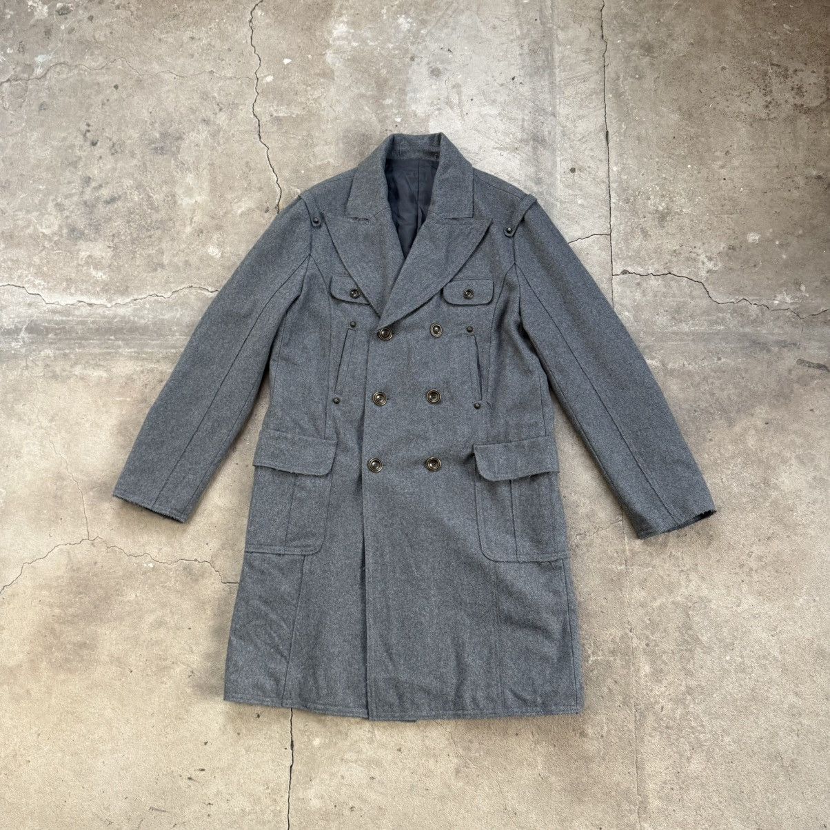 Bray Steve Alan Bray Steve Alan Grey Wool Military Maxi Coat Size US XL / EU 56 / 4 - 1 Thumbnail