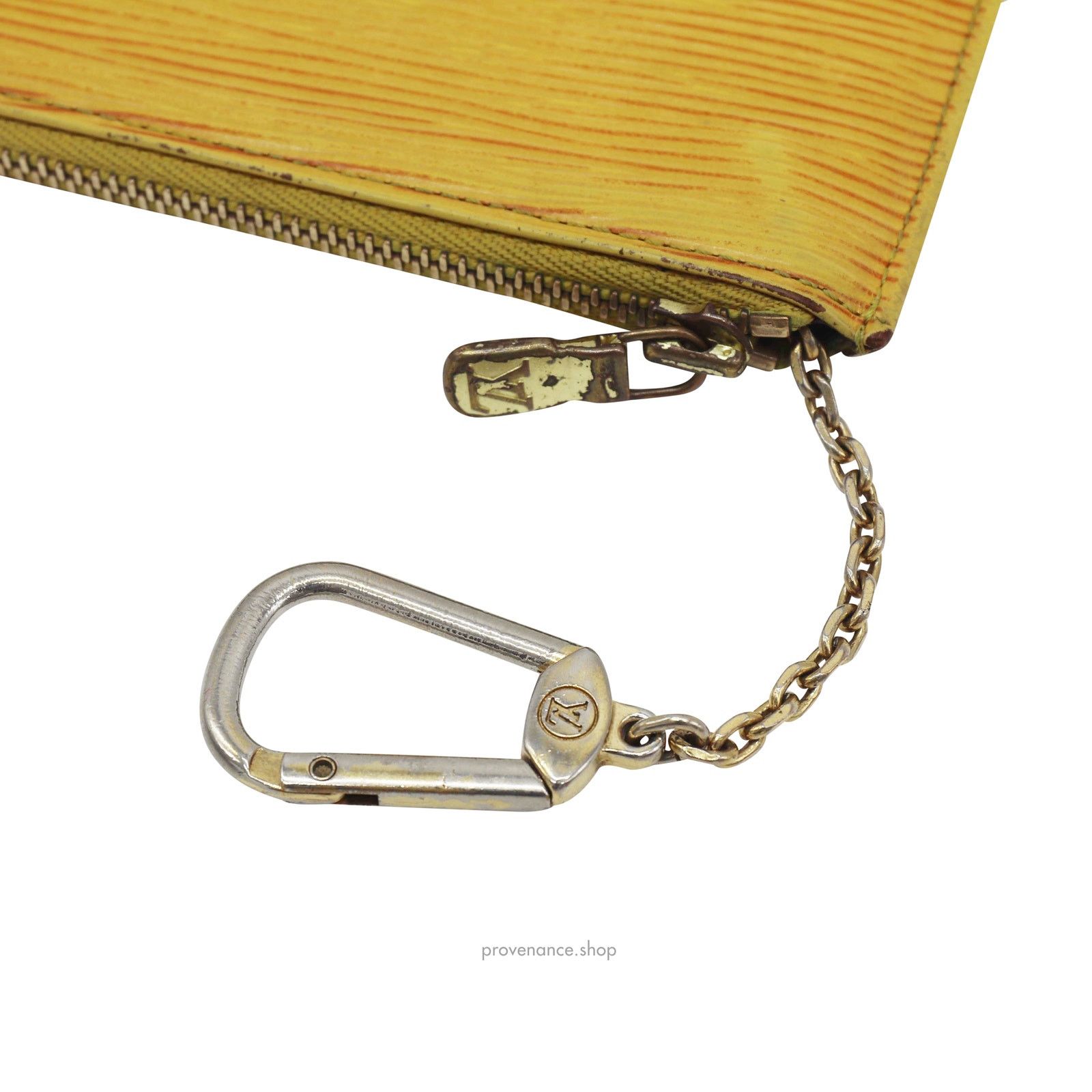 Louis Vuitton 🔴 Louis Vuitton Key Pouch Cles - Tassil Yellow Epi Leather Size ONE SIZE - 4 Thumbnail