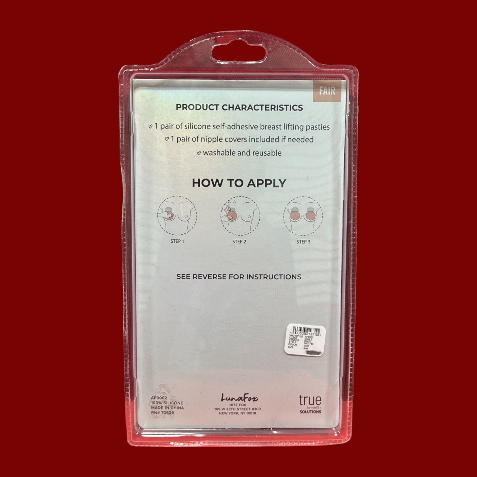 Other True By Rue 21 - Silicone Adhesive Lifting Pasties - Fair - Size ONE SIZE - 2 Thumbnail