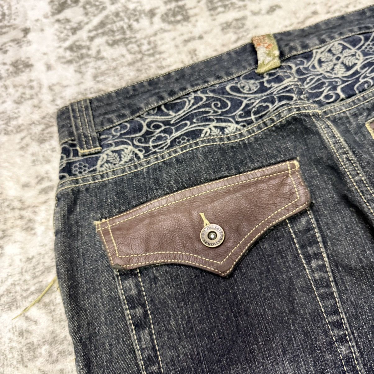 Kapital Gumu Japan Distressed Boro Honeycomb Loose Jeans Size US 33 - 11 Thumbnail