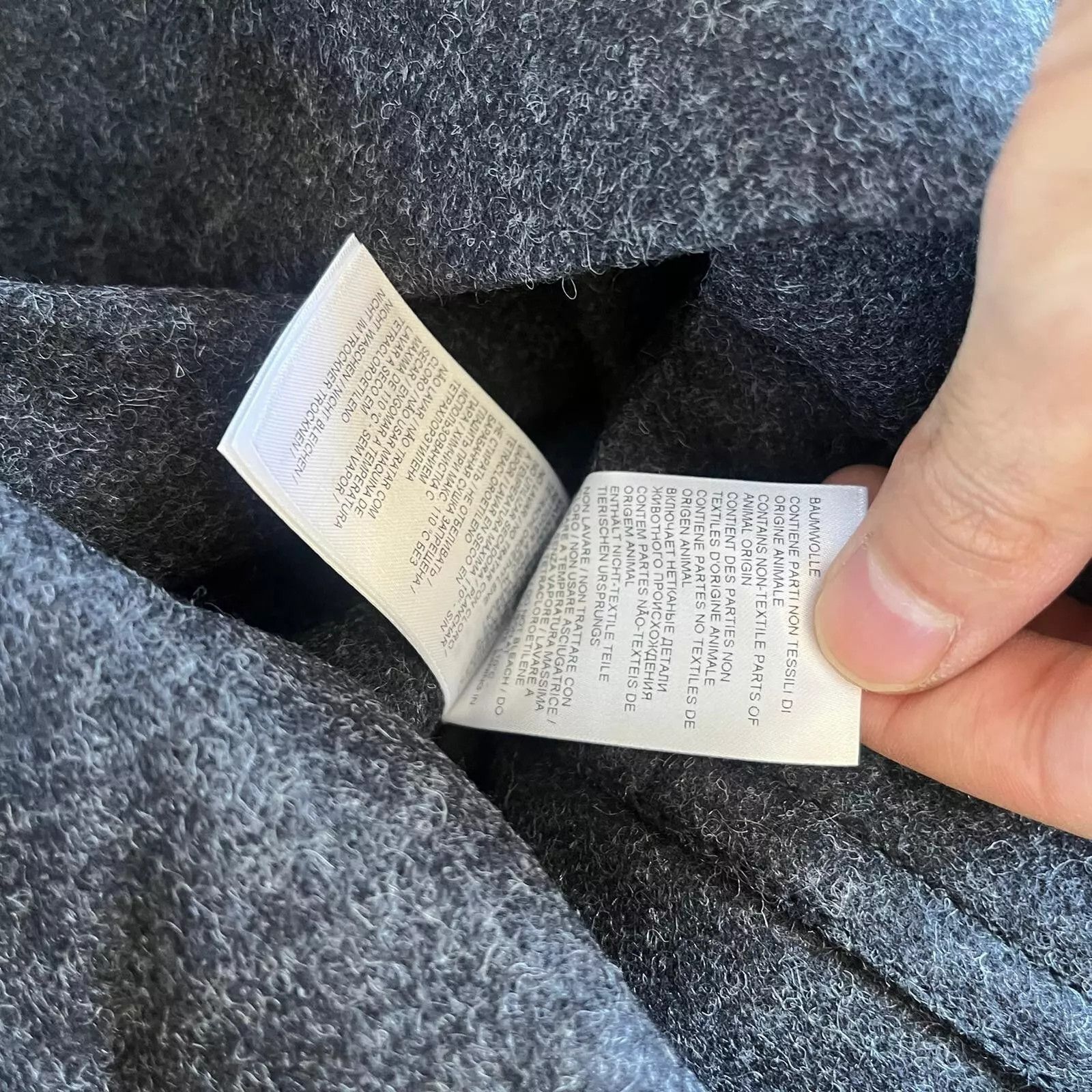 Bottega Veneta Military Wool Felted Coat in Charcoal Size US M / EU 48-50 / 2 - 16 Thumbnail