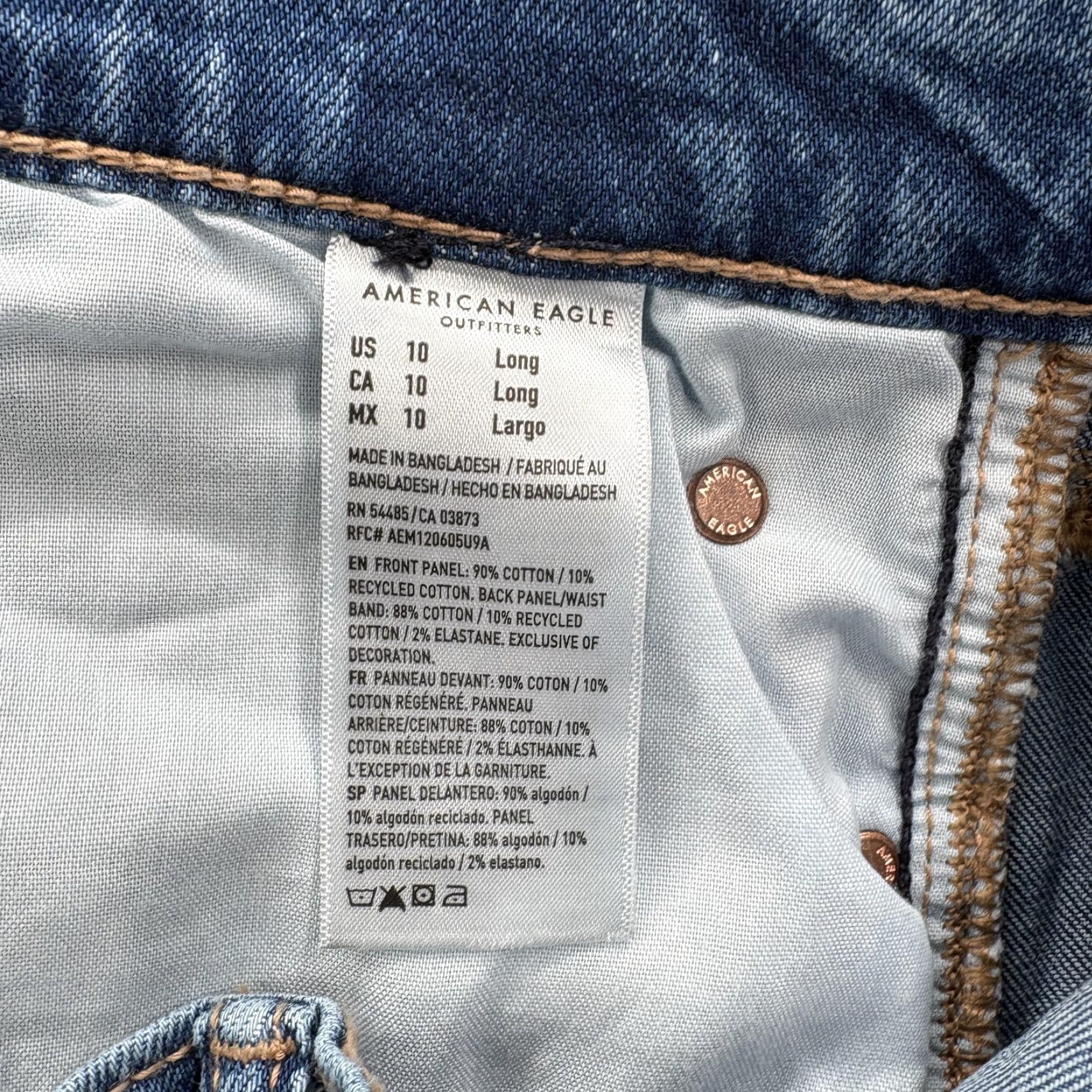 American Eagle Outfitters VINTAGE American Eagle Jeans Wide-Leg? Size 32" / US 10 / IT 46 - 6 Thumbnail