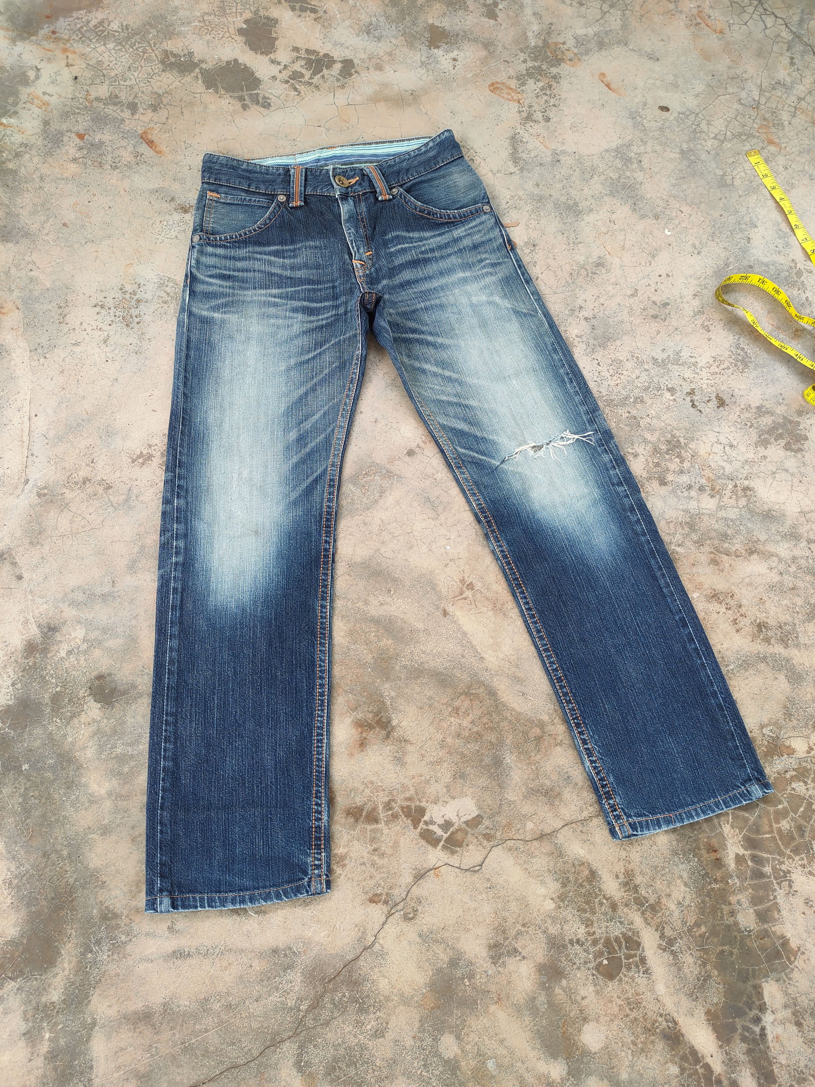 Edwin VINTAGE EDWIN EV FADED RIPPED JEANS DENIM PANTS Size US 30 / EU 46 - 2 Thumbnail