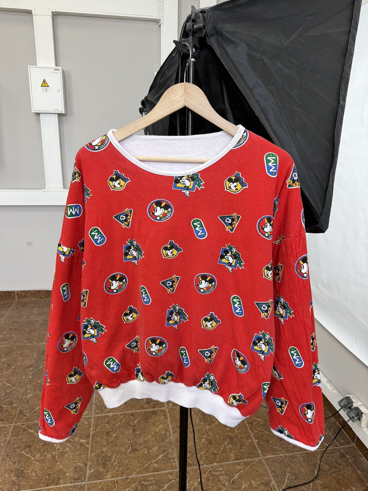 Disney 🇬🇧 Vtg 90s Disney Princess Diana Mickey Mouse Sporting Life Size US L / EU 52-54 / 3 - 3 Thumbnail