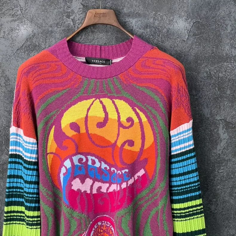 Versace Versace Colorful Medusa avatar sweater Size US L / EU 52-54 / 3 - 3 Thumbnail