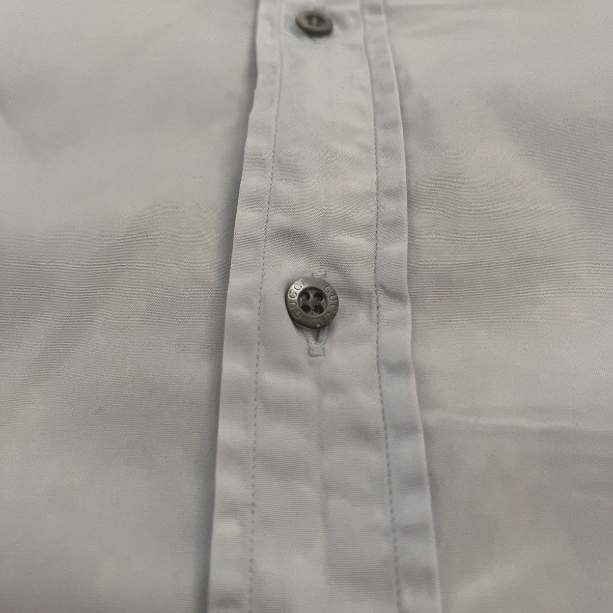 Gucci Gucci Pale Blue Dress Shirt Size US L / EU 52-54 / 3 - 4 Thumbnail