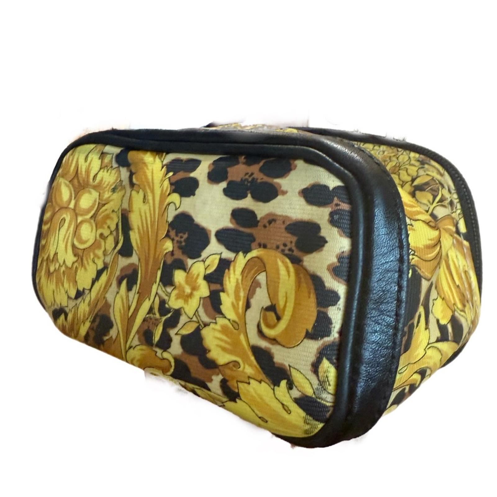 Versace Versace Yellow and Black Cosmetic Bag- EUC Size ONE SIZE - 5 Thumbnail