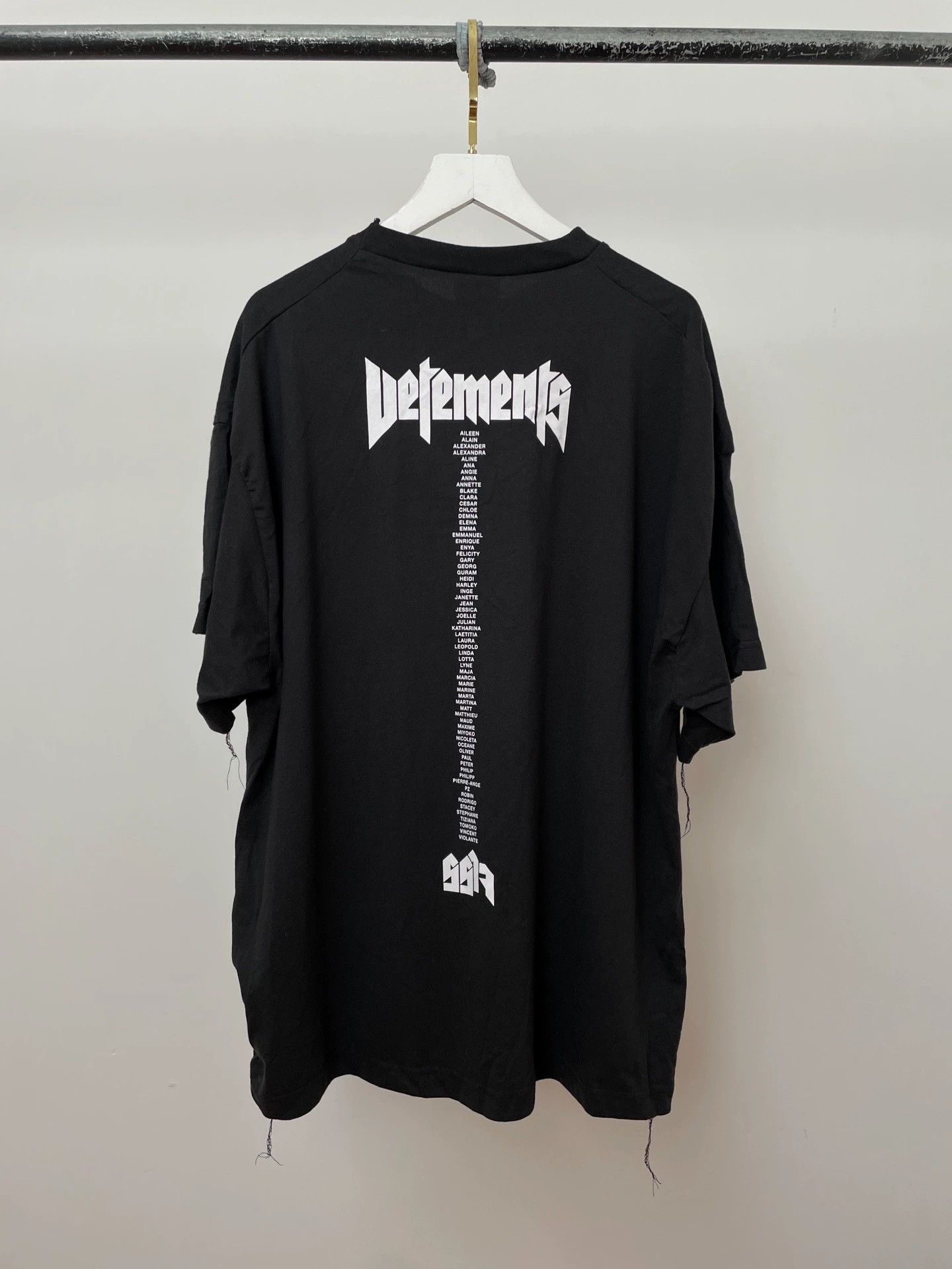 Vetements Vetements x Hanes STAFF T-Shirt Black/White XS Size US XS / EU 42 / 0 - 2 Thumbnail
