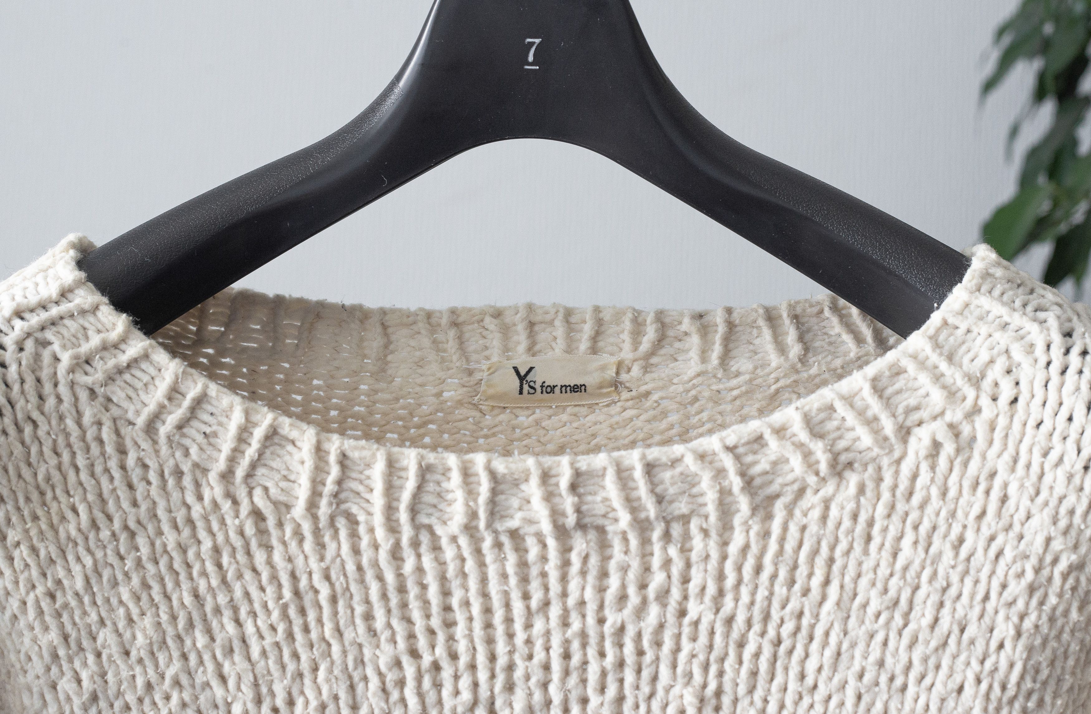 トップス Y's for men SUMMER KNIT PULLOVER VDWIP Mens Knit Sweater Grandpa Vintage Knitted Sweaters