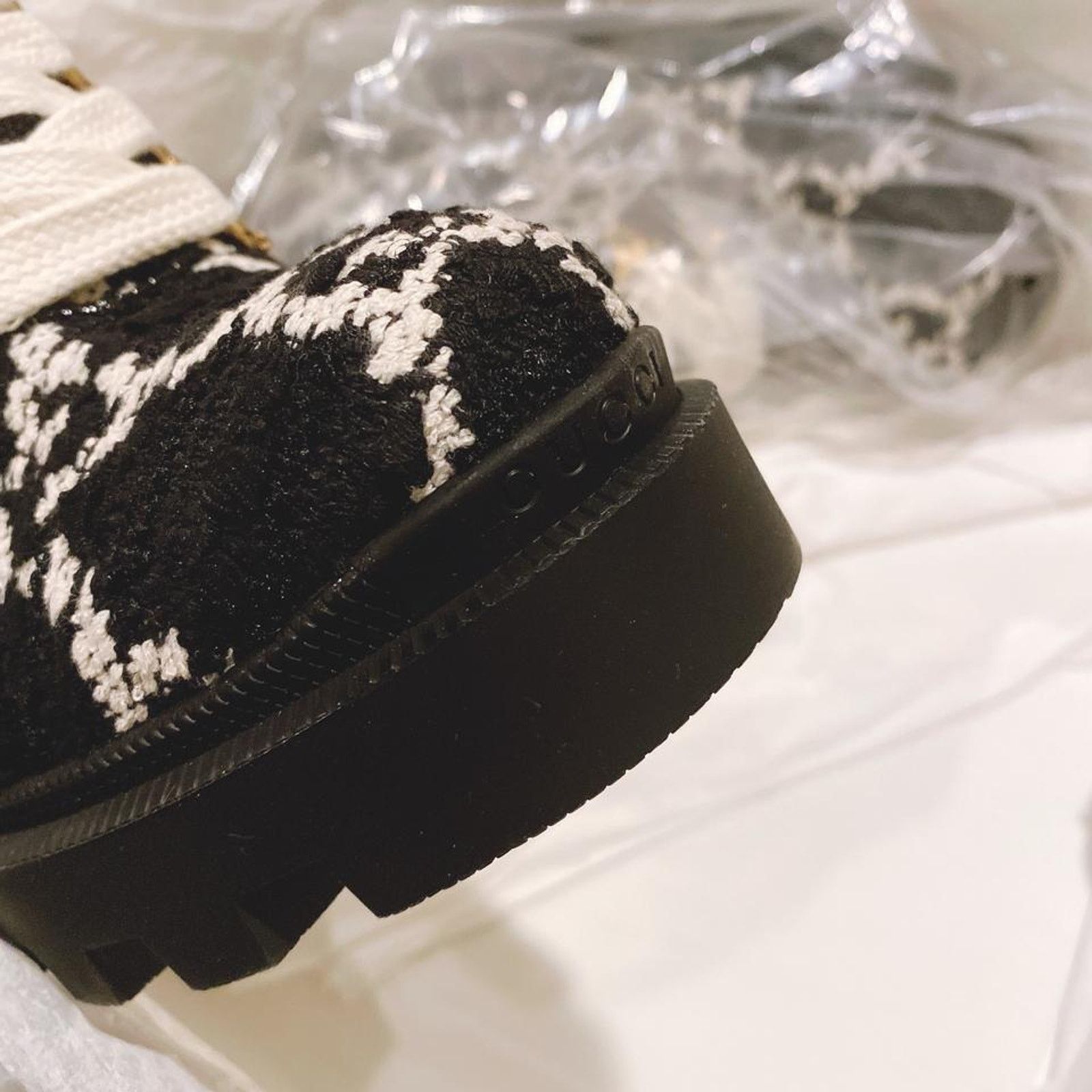 Gucci Trip GG logo wool ankle boots Size US 5 / IT 35 - 5 Thumbnail