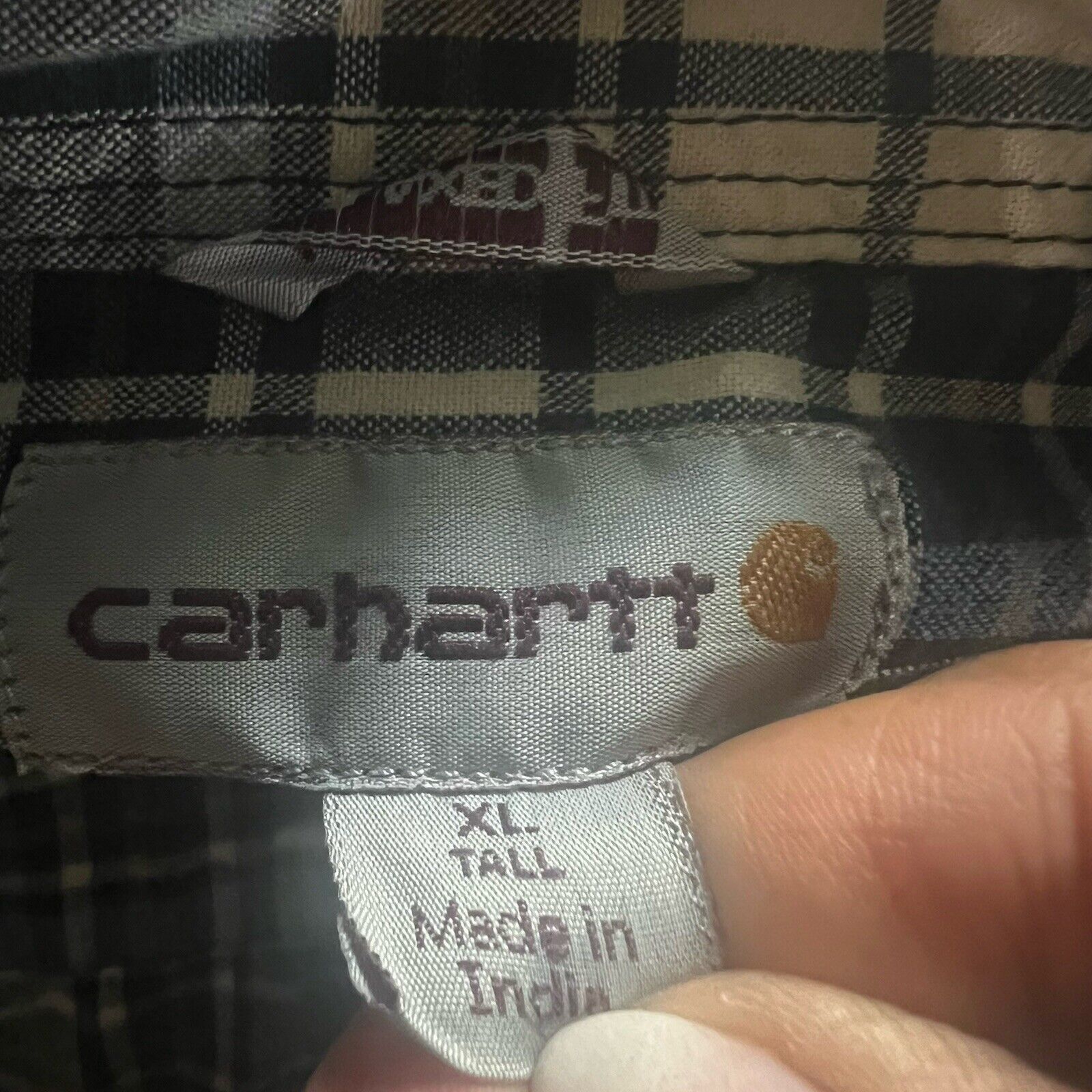 Carhartt Carthartt Men’s Plaid Flannel Size XL Blue Black White Size XL / US 12-14 / IT 48-50 - 11 Thumbnail