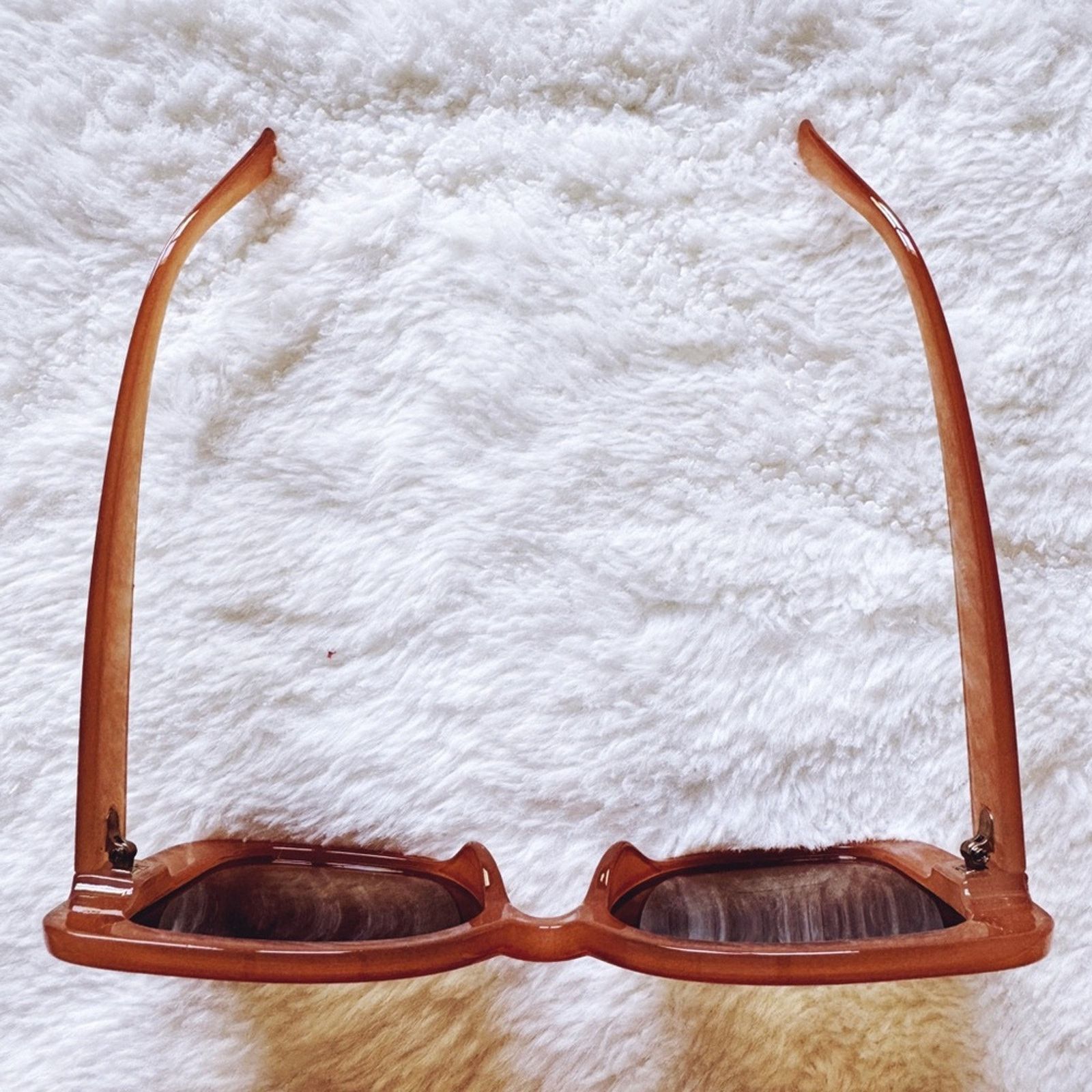 Other Eva Clear Gold Square-Framed Sunglasses Size ONE SIZE - 5 Thumbnail