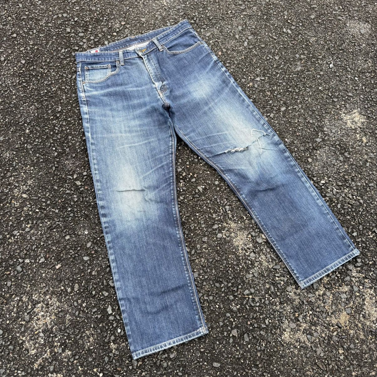 Edwin W36 Vintage edwin denim faded rippep jean pants Size US 36 / EU 52 - 2 Thumbnail