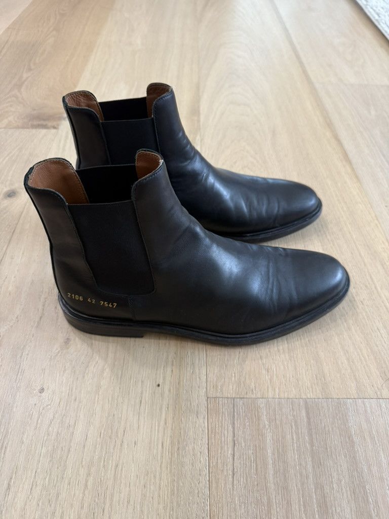 Common Projects Common Projects Chelsea Boots Black Leather Size US 9 / EU 42 - 6 Thumbnail