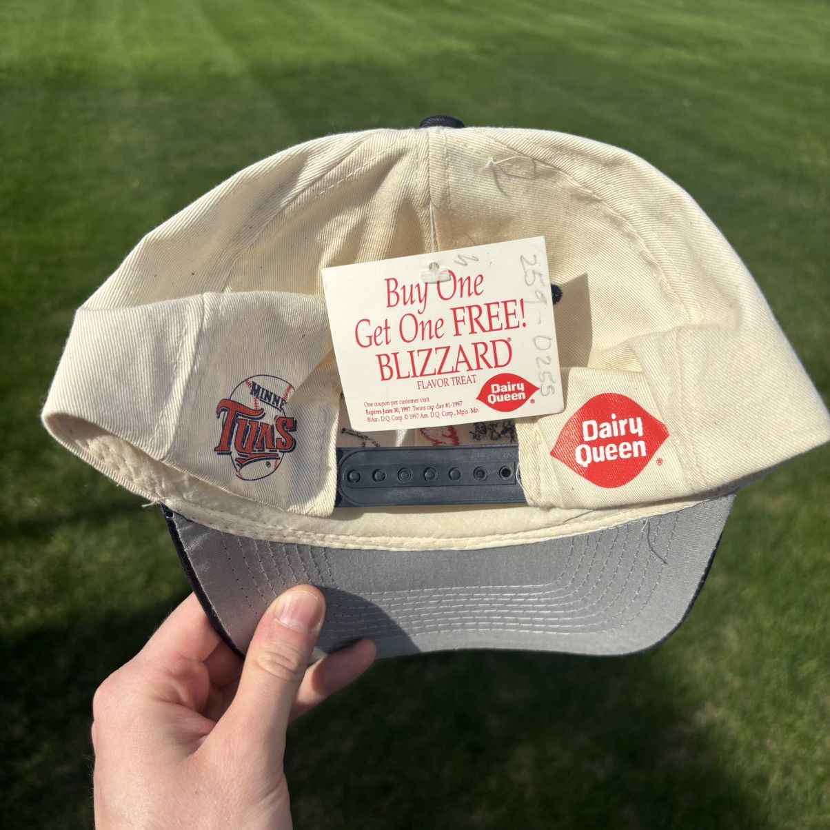 MLB × Vintage DEADSTOCK Vintage 1990s Kirby Puckett Dairy Queen Twins Hat Size ONE SIZE - 2 Thumbnail