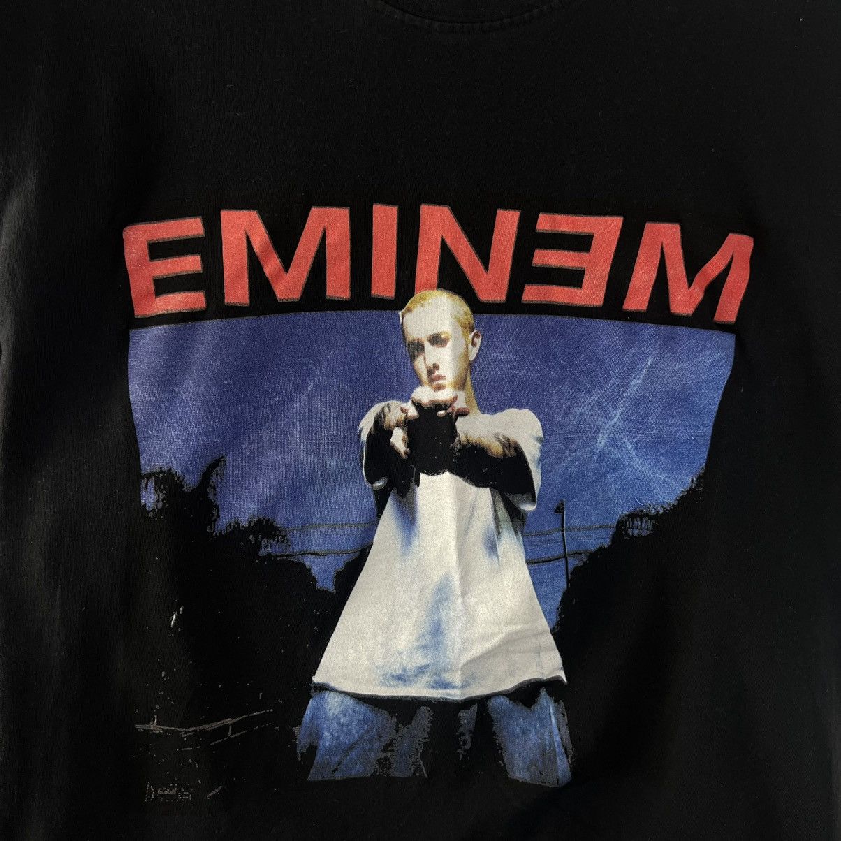 Band Tees Vintage Eminem Big Logo Rap T-Shirt Streetwear Y2K Style Size US M / EU 48-50 / 2 - 3 Thumbnail